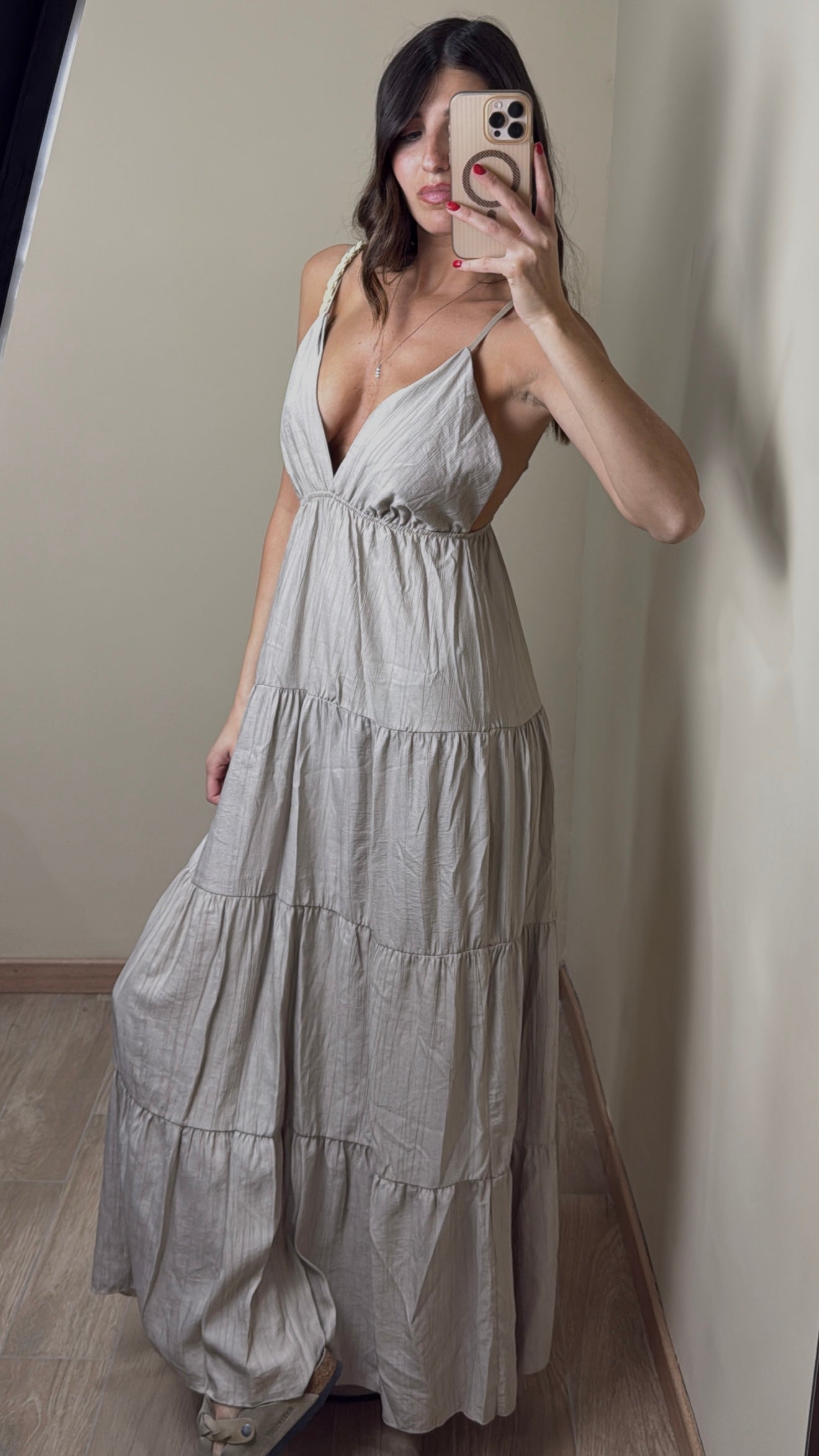 Dress Positano fango - LadyB Shop Online