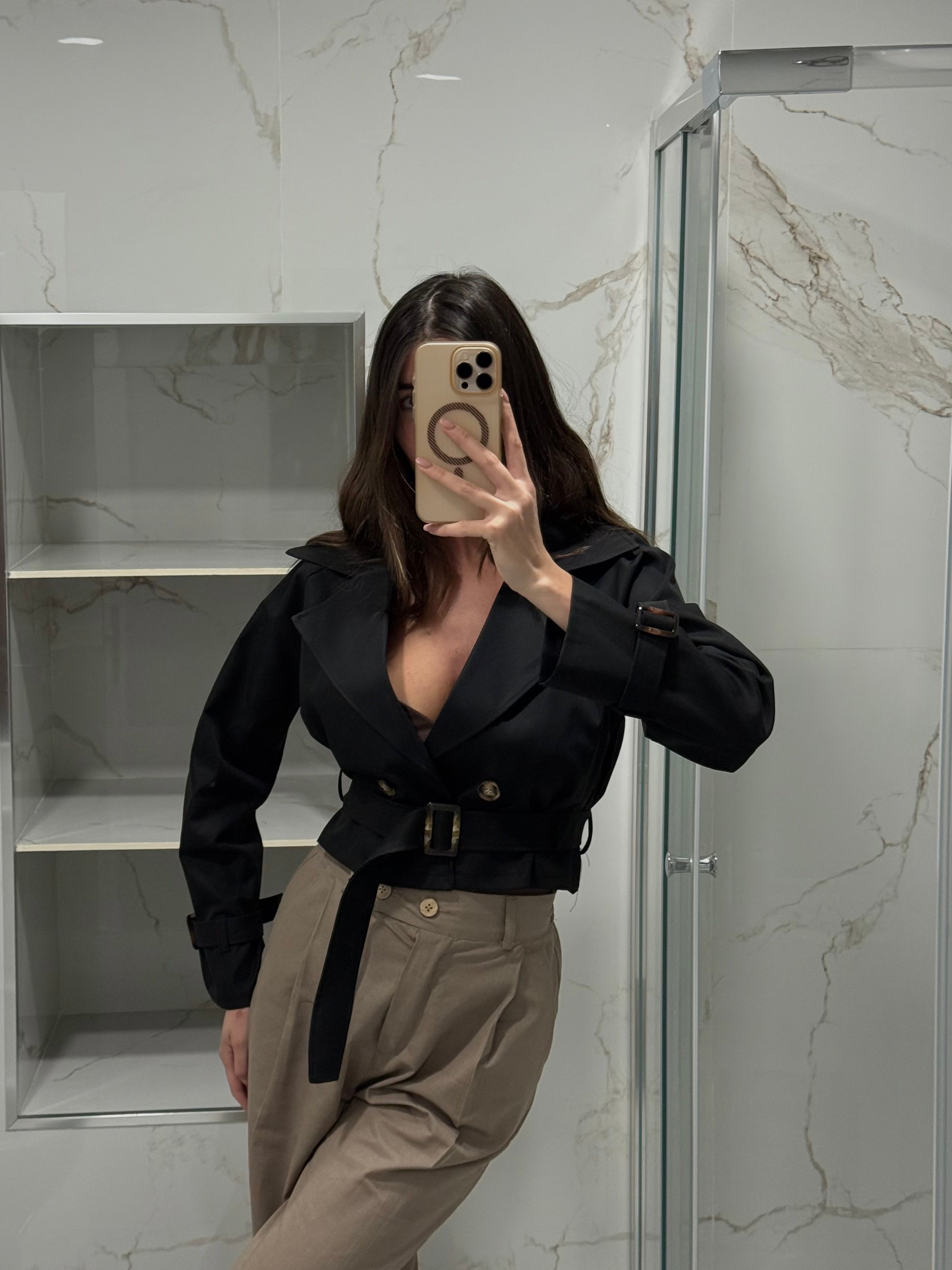 Trench Bunny nero - LadyB Shop Online