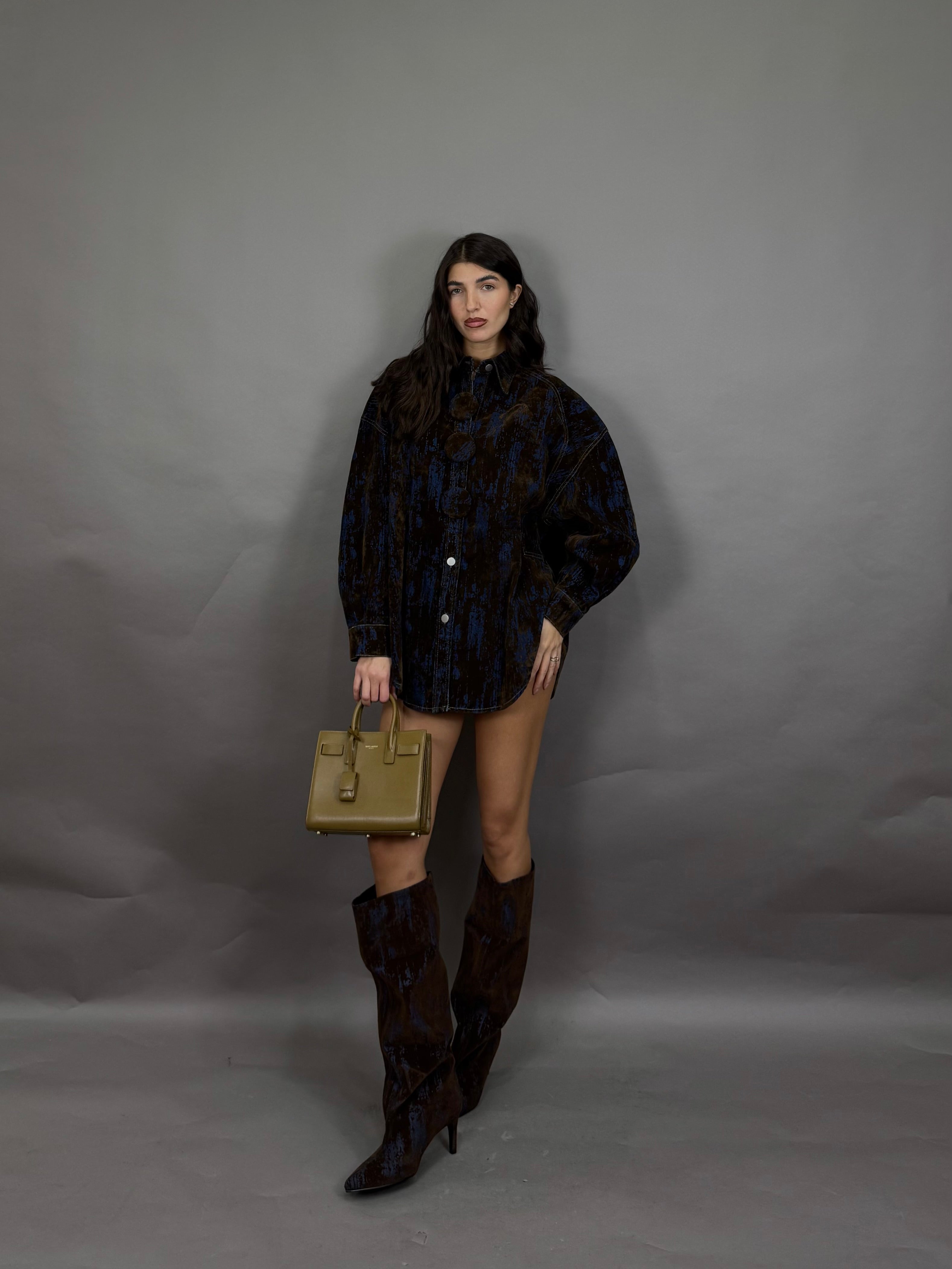 Stivale Nadia alto marrone