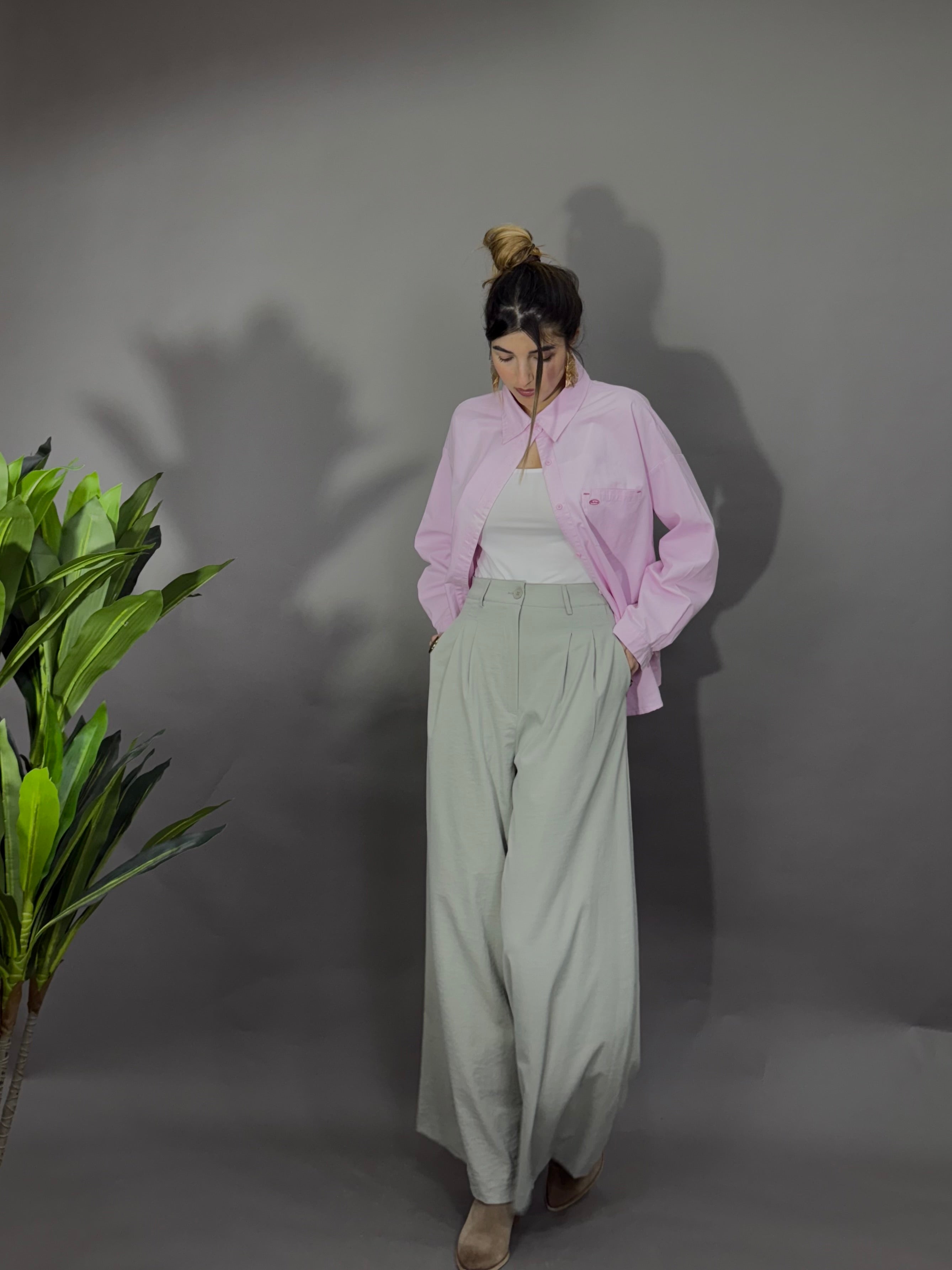 Pantalone Classic verde menta - LadyB Shop Online