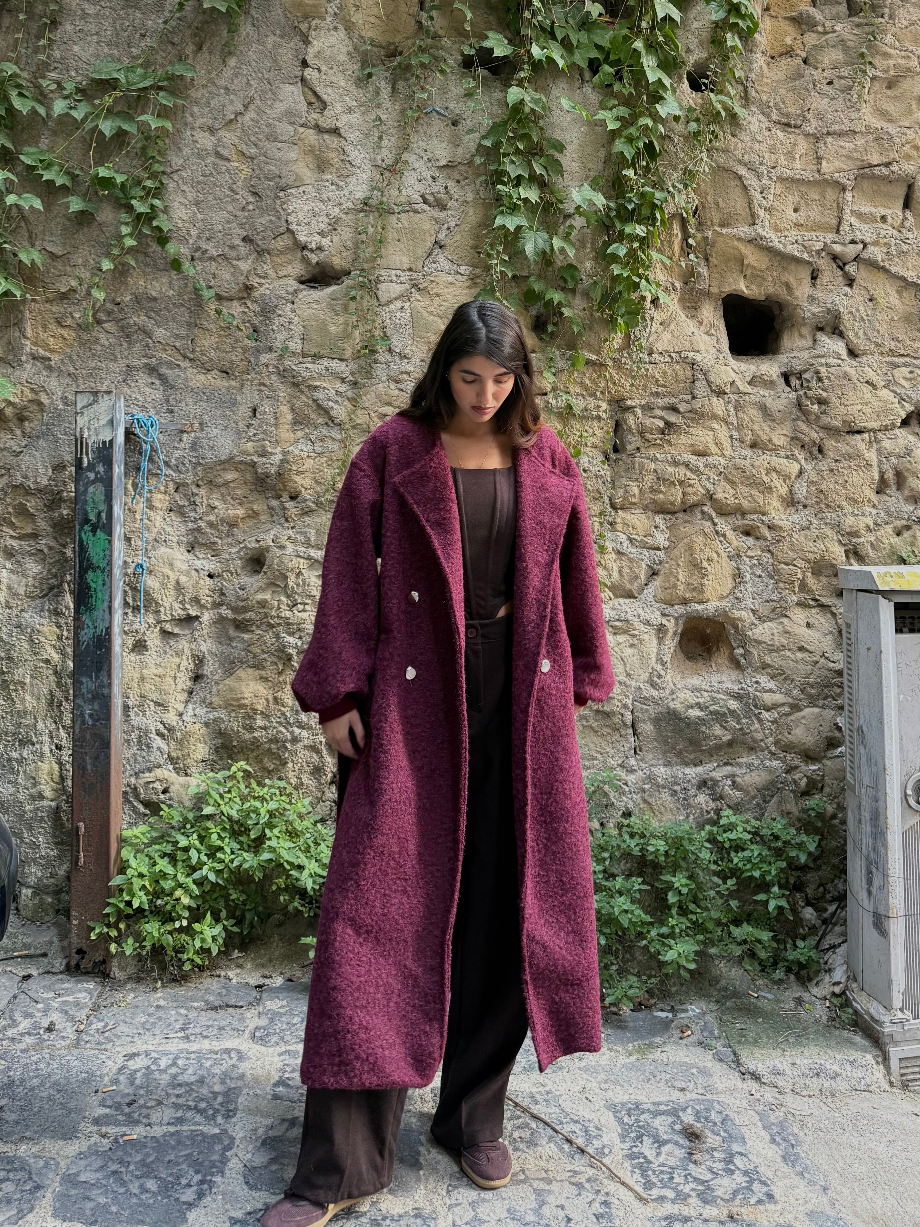 Cappotto Vienna bordeaux
