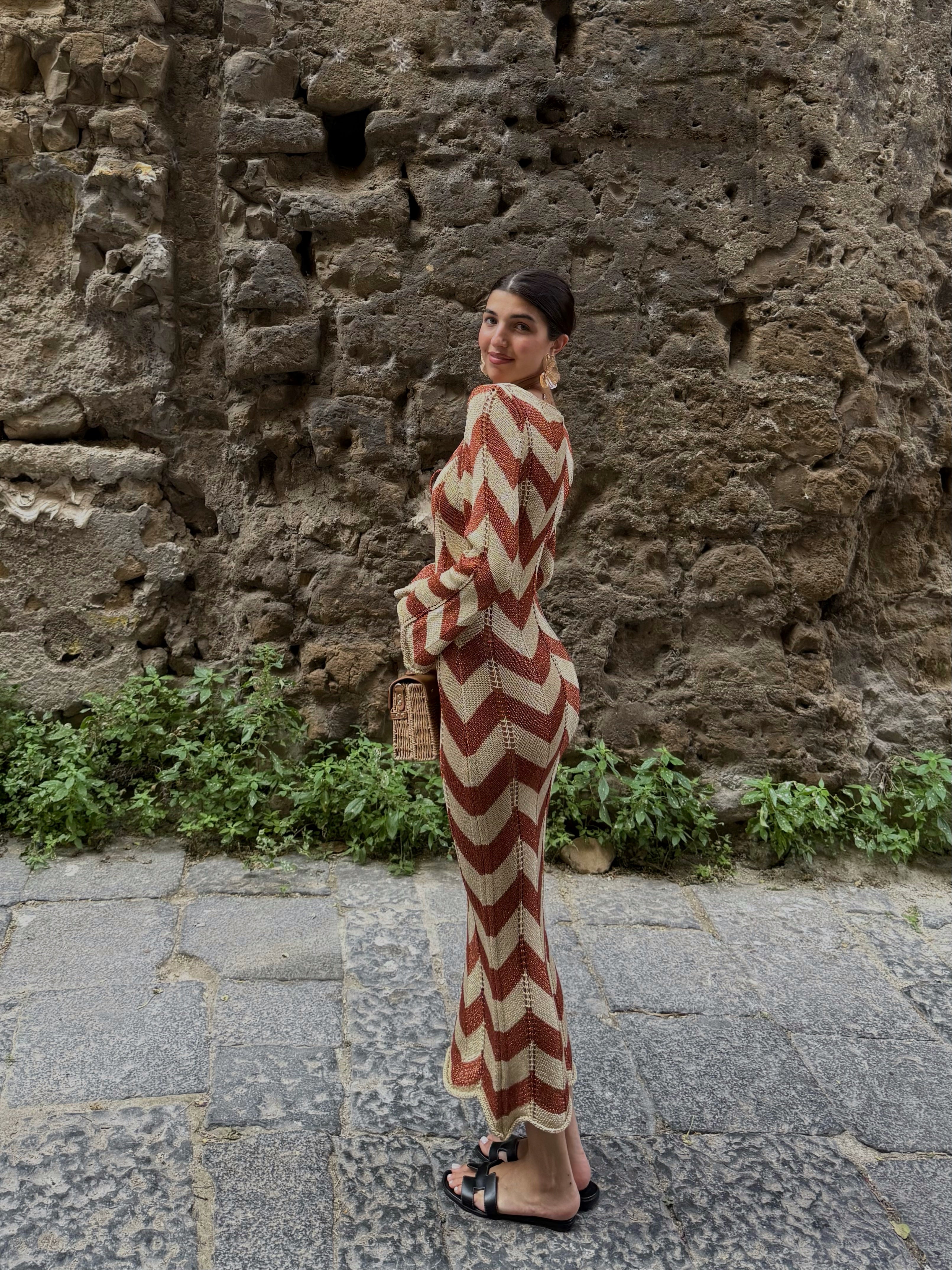 Dress Creta bronzo - LadyB Shop Online