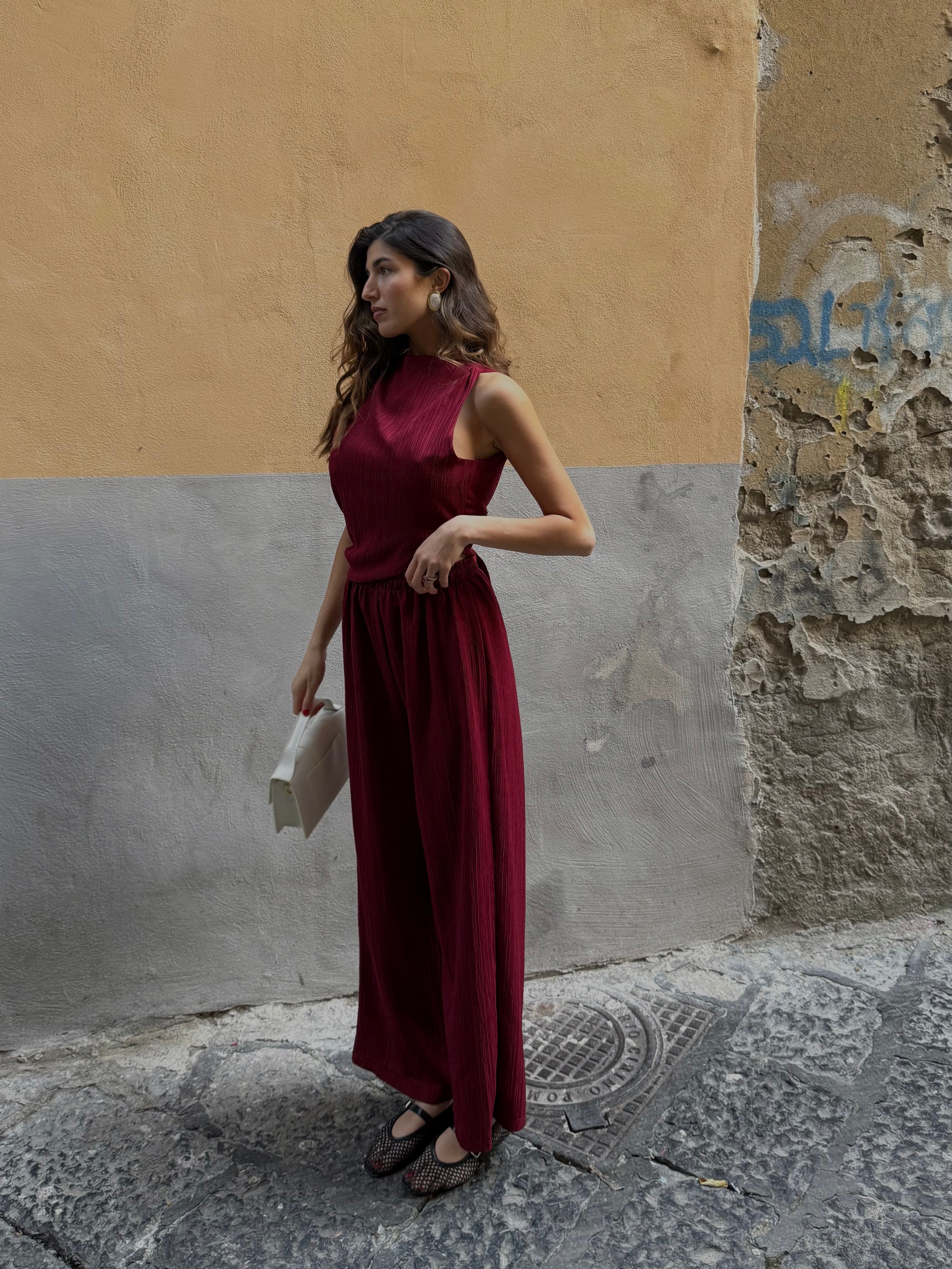 Cord set Mulan bordeaux - LadyB Shop Online