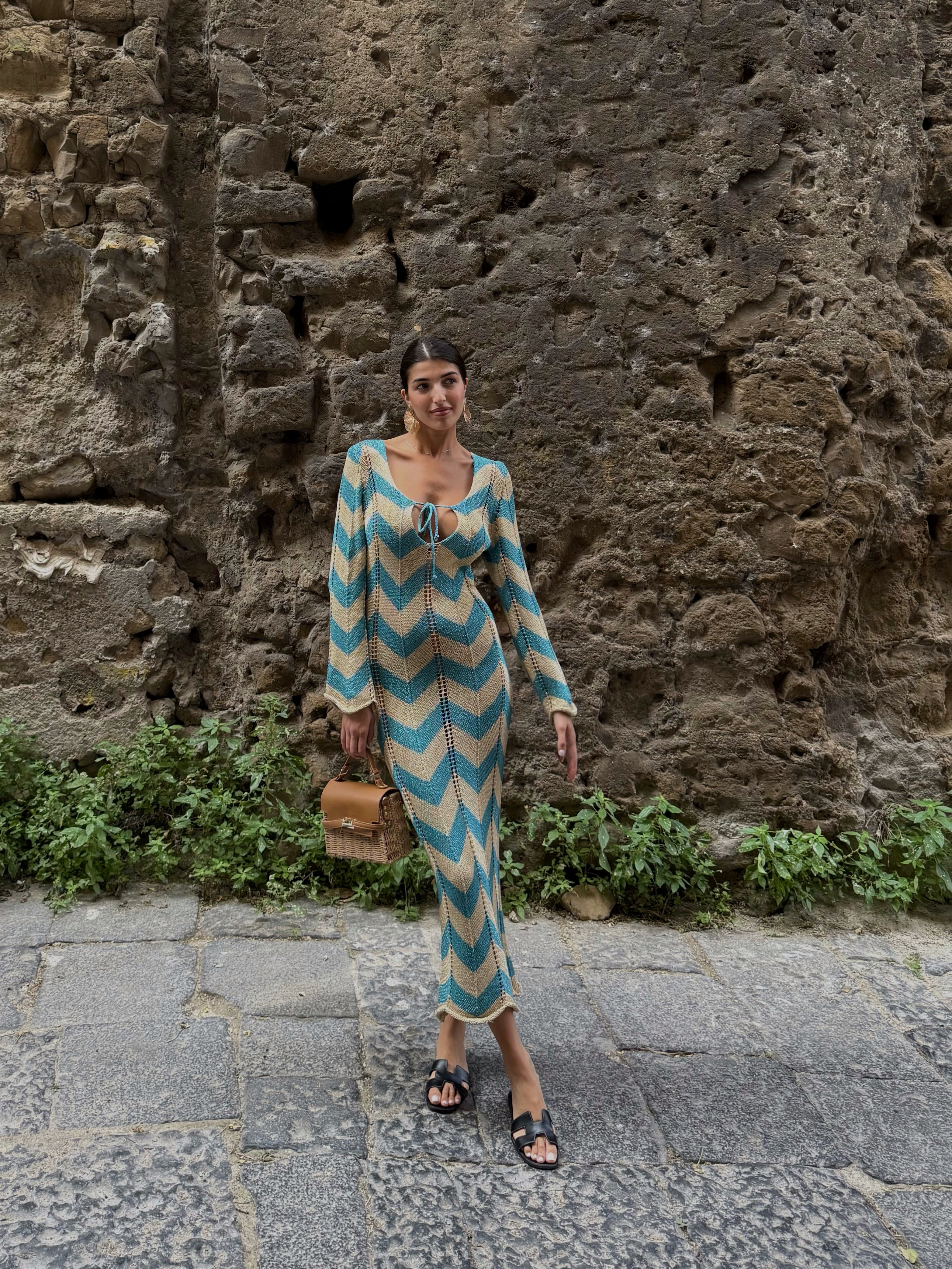 Dress Creta azzurro - LadyB Shop Online