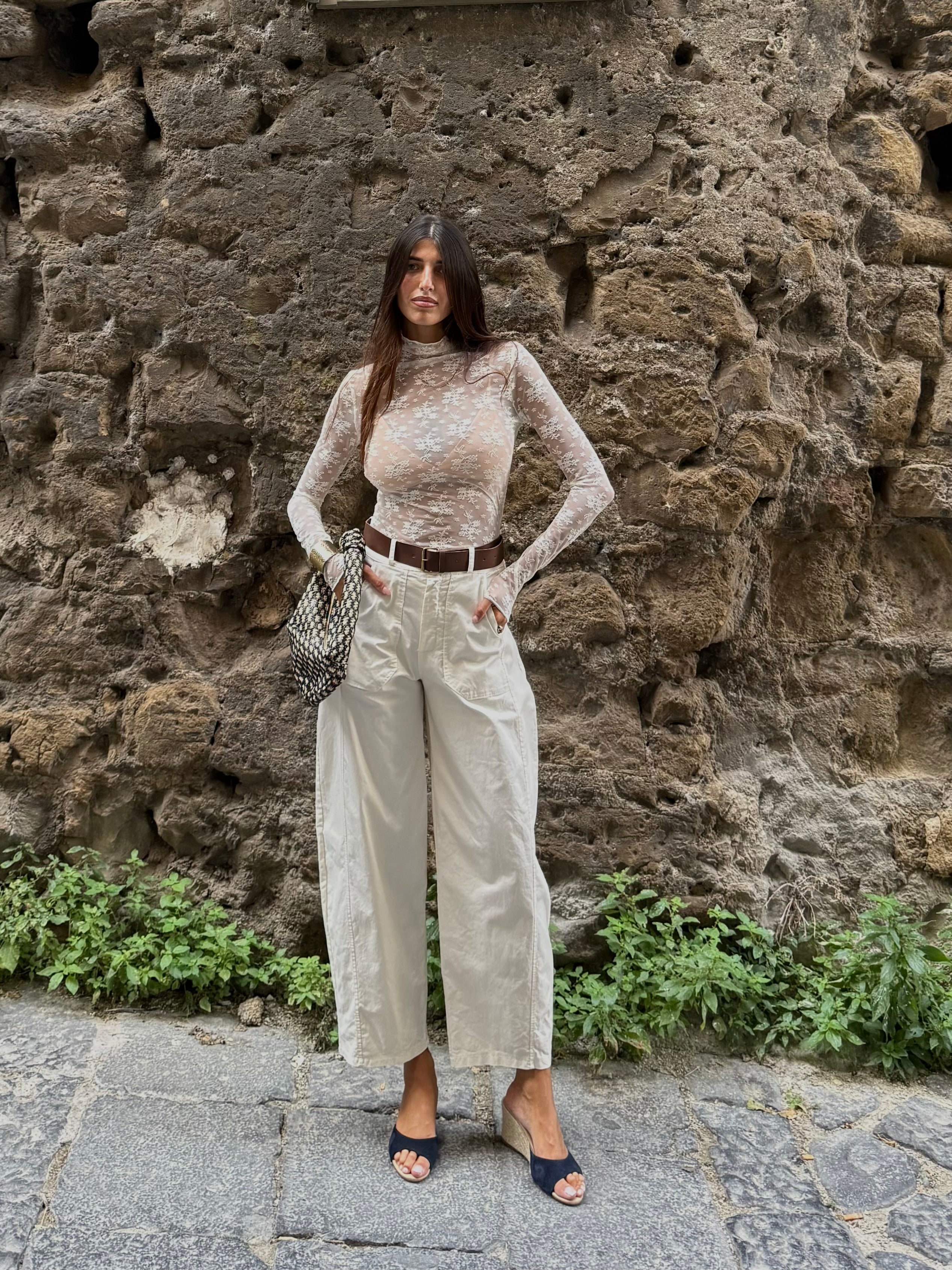 Pantalone ballon panna - LadyB Shop Online