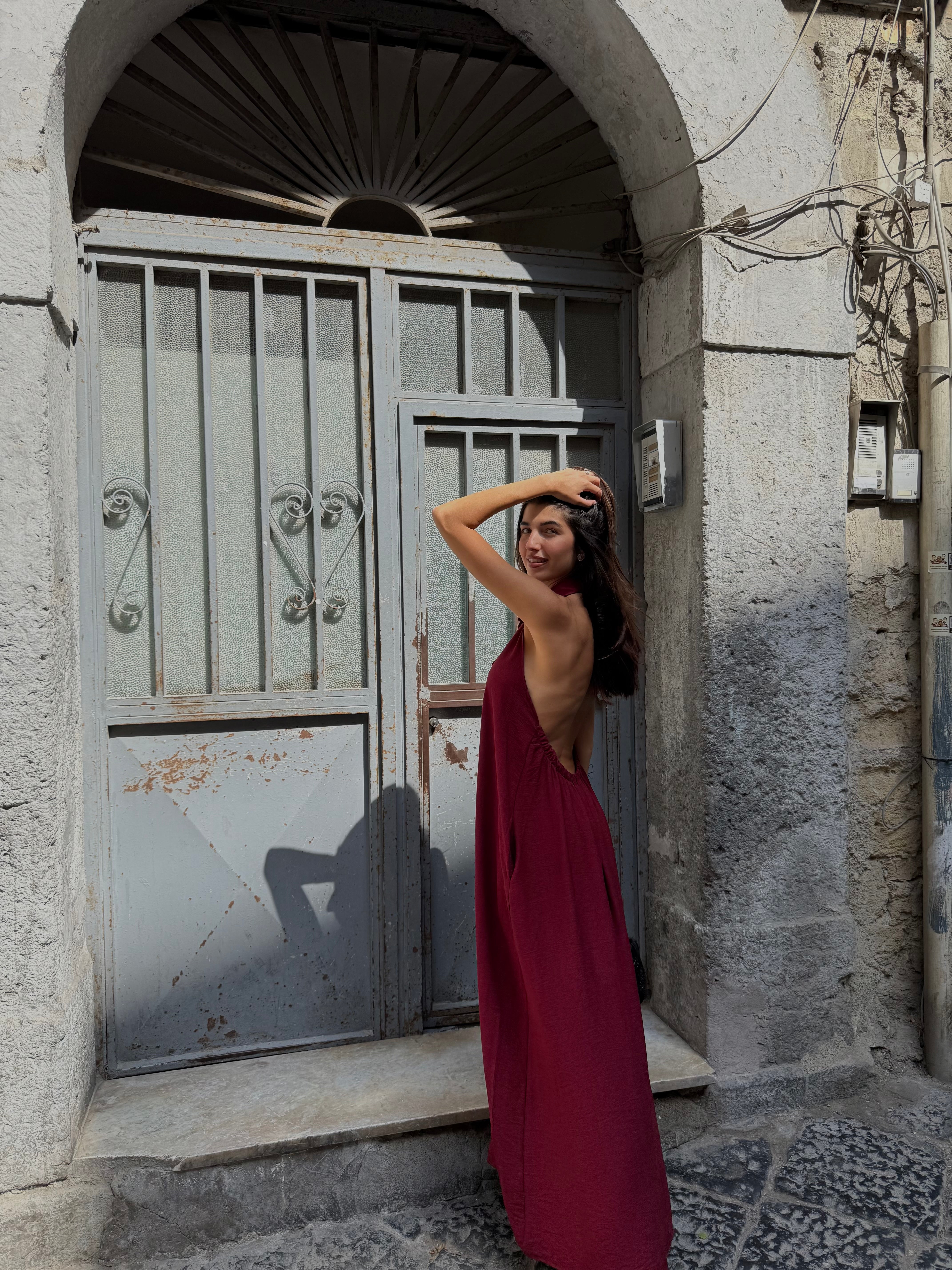 Dress Lucilla bordeaux - LadyB Shop Online