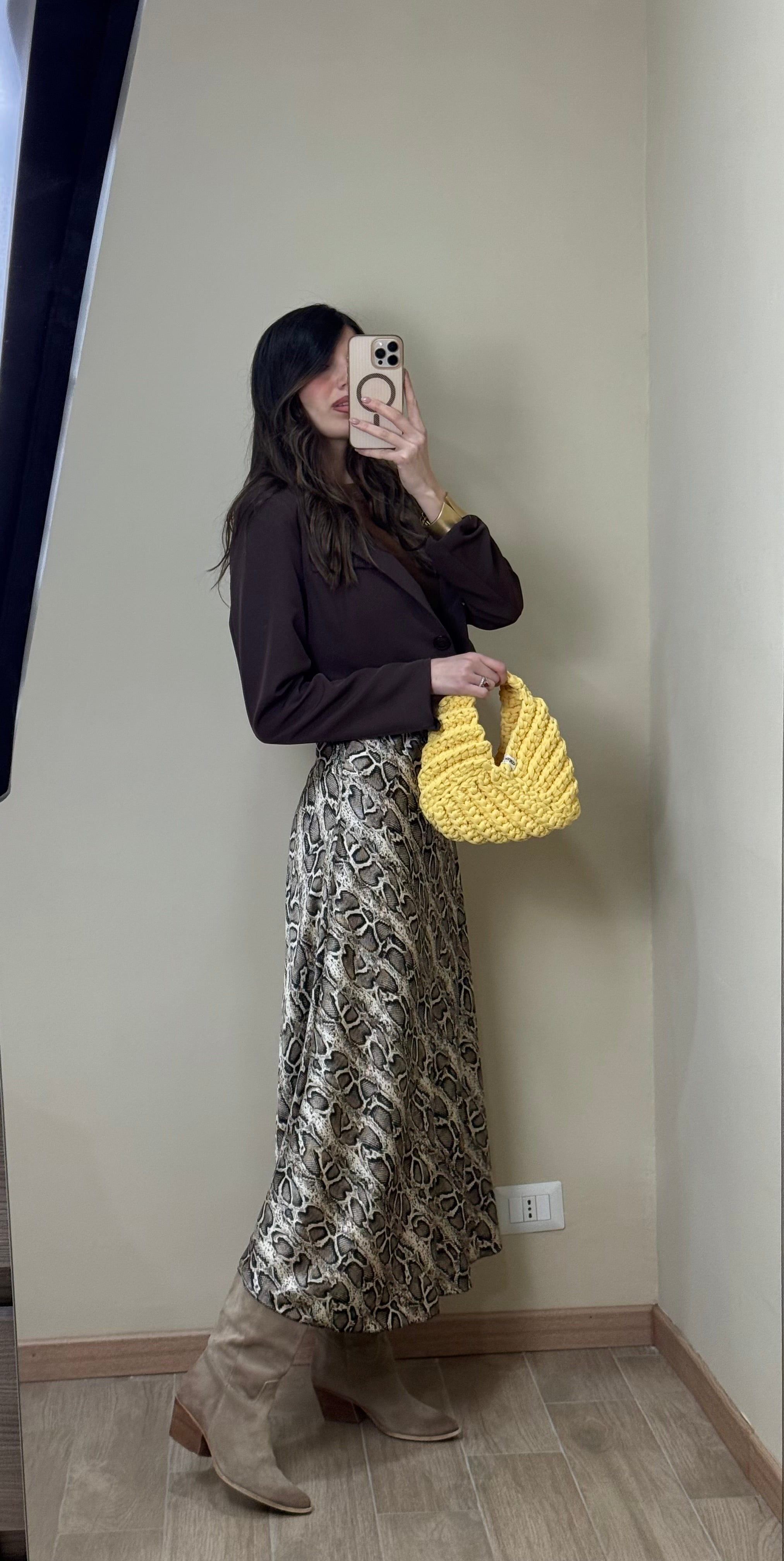 Gonna satin pitonata - LadyB Shop Online