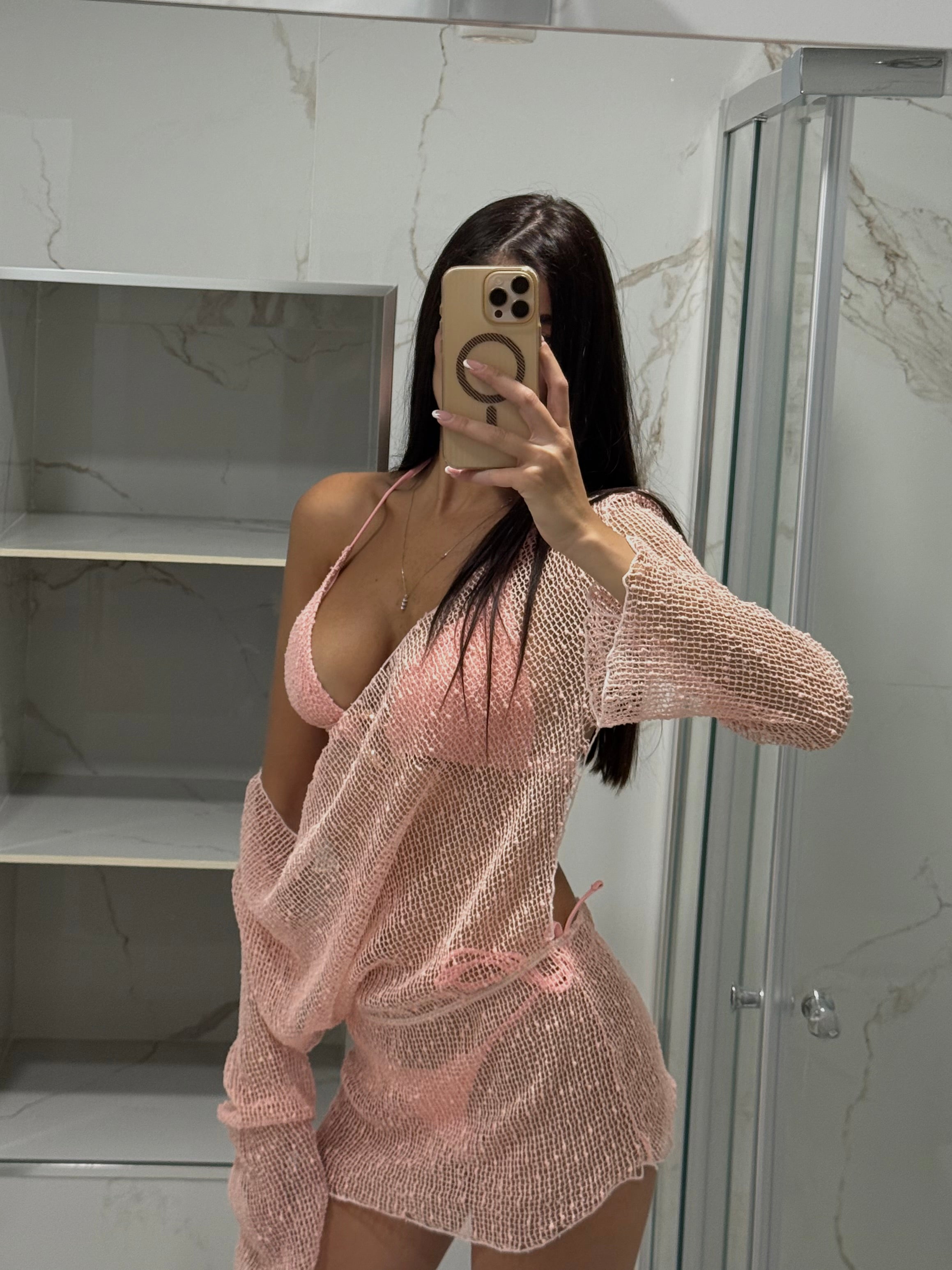 Bikini + copricostume rete