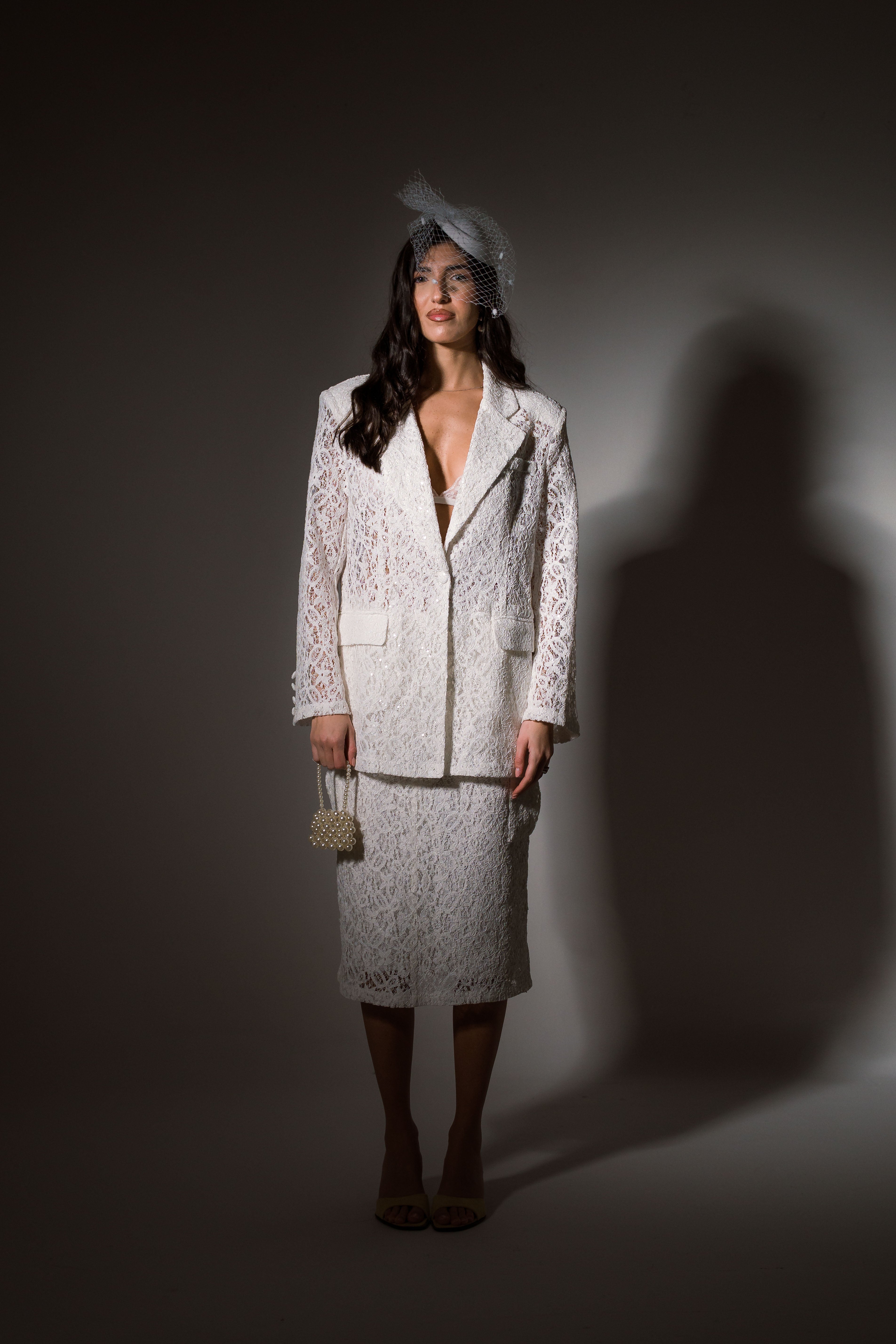 Tailleur lumina pizzo