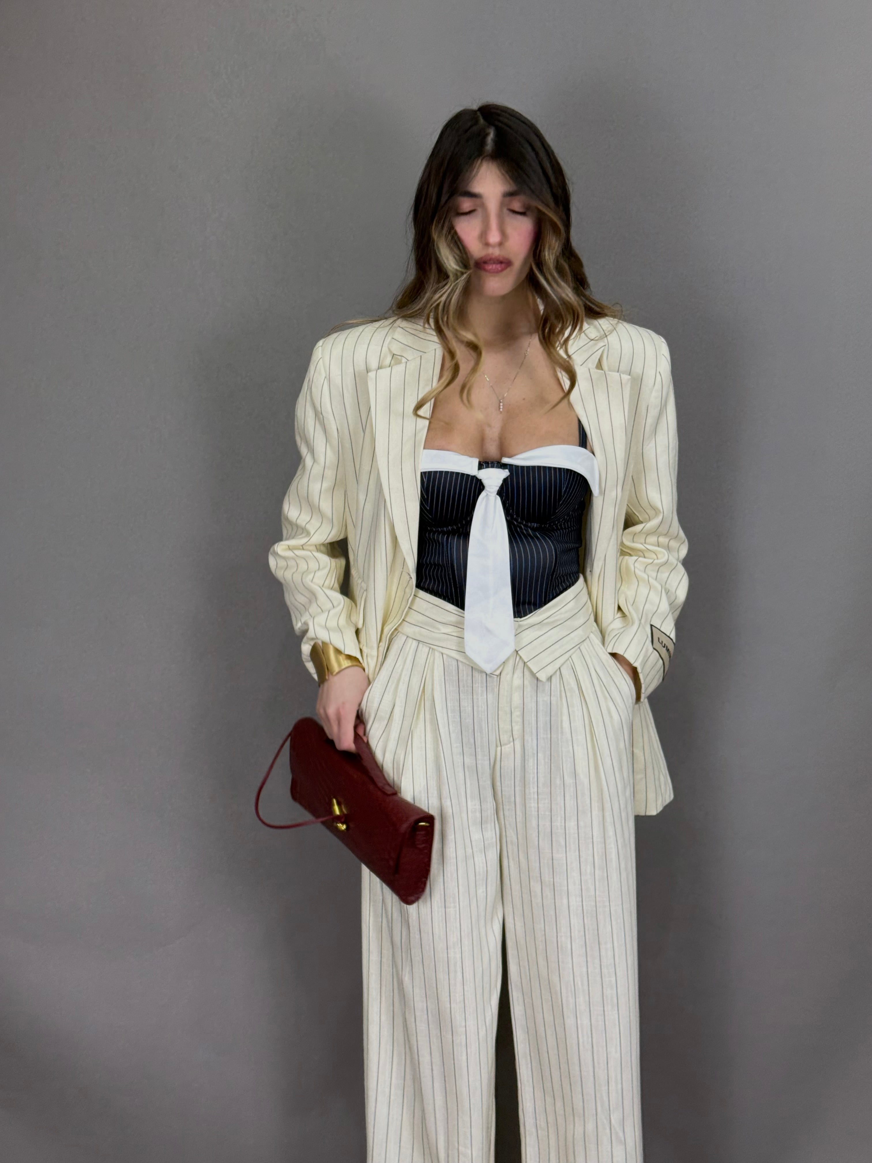 Blazer gessato lumina - LadyB Shop Online