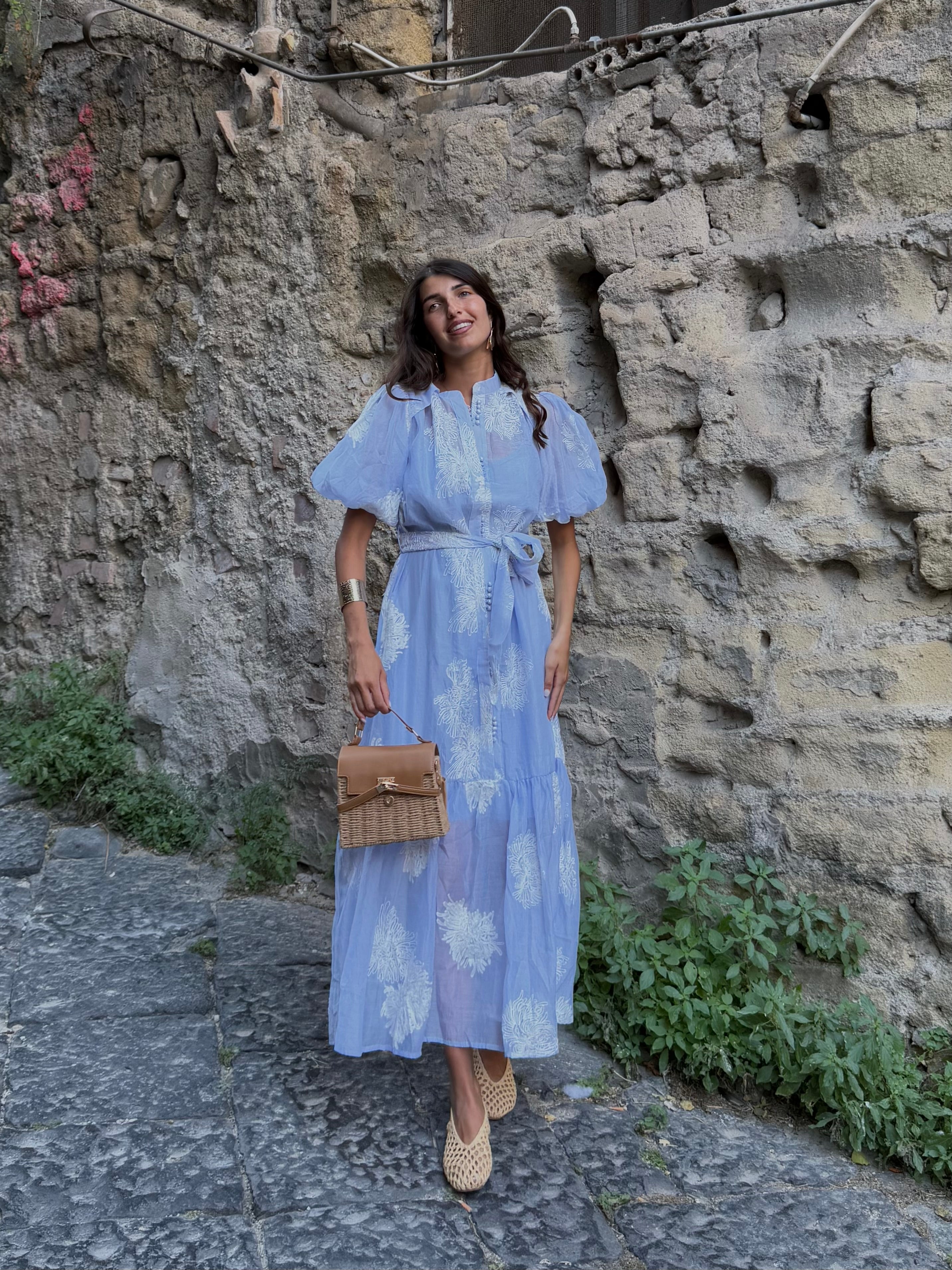 Dress Carmen celeste - LadyB Shop Online