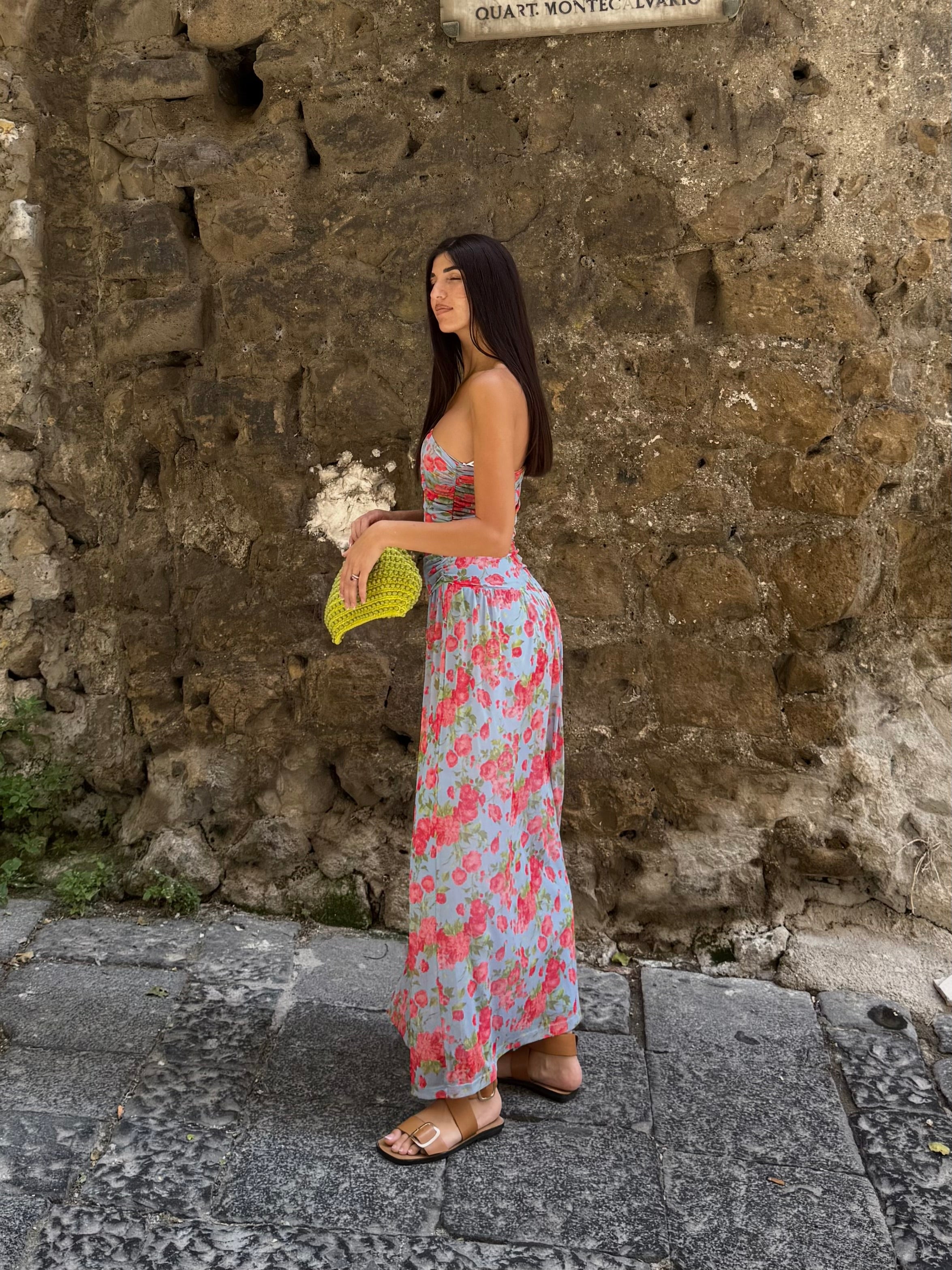 Dress lungo flower