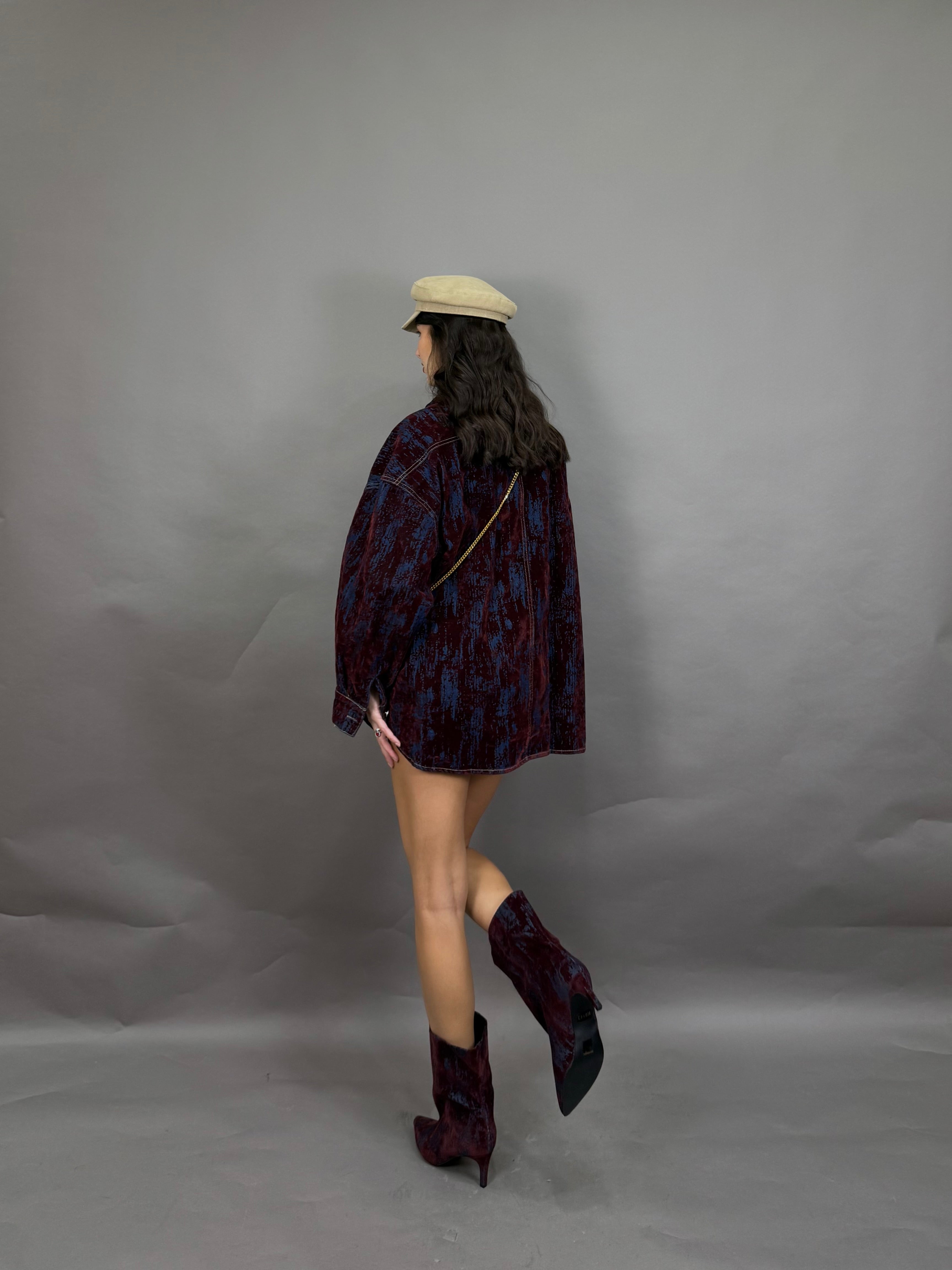 Camicia Nadia bordeaux