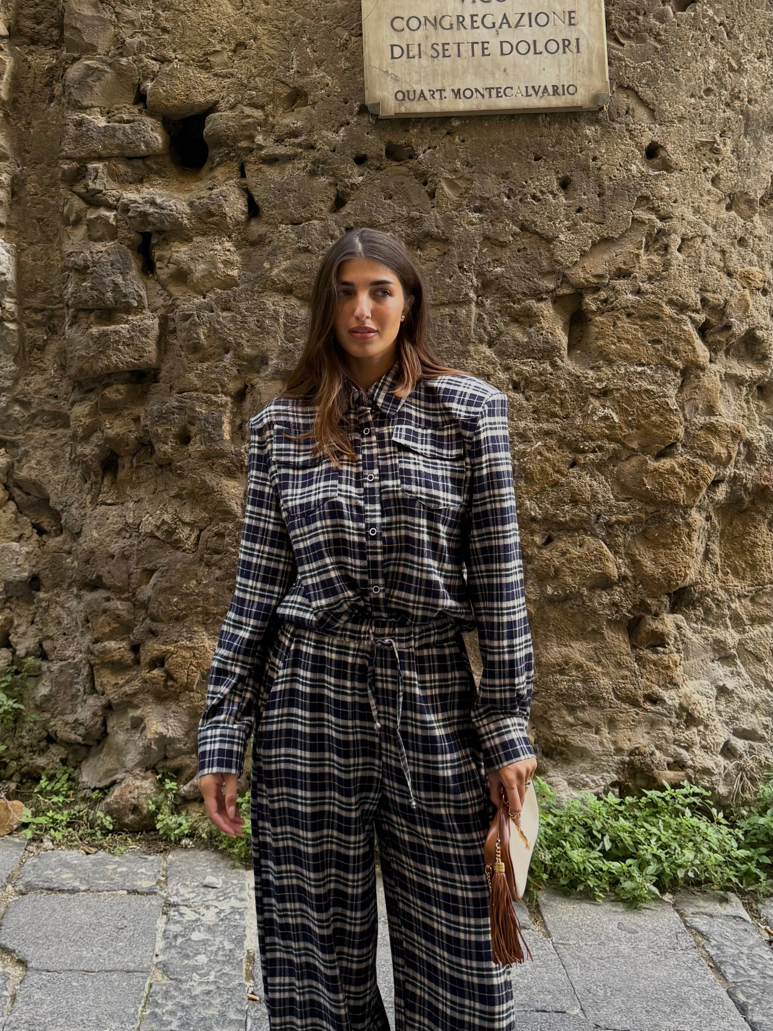 Coordinato quadroni blu by lumina - LadyB Shop Online