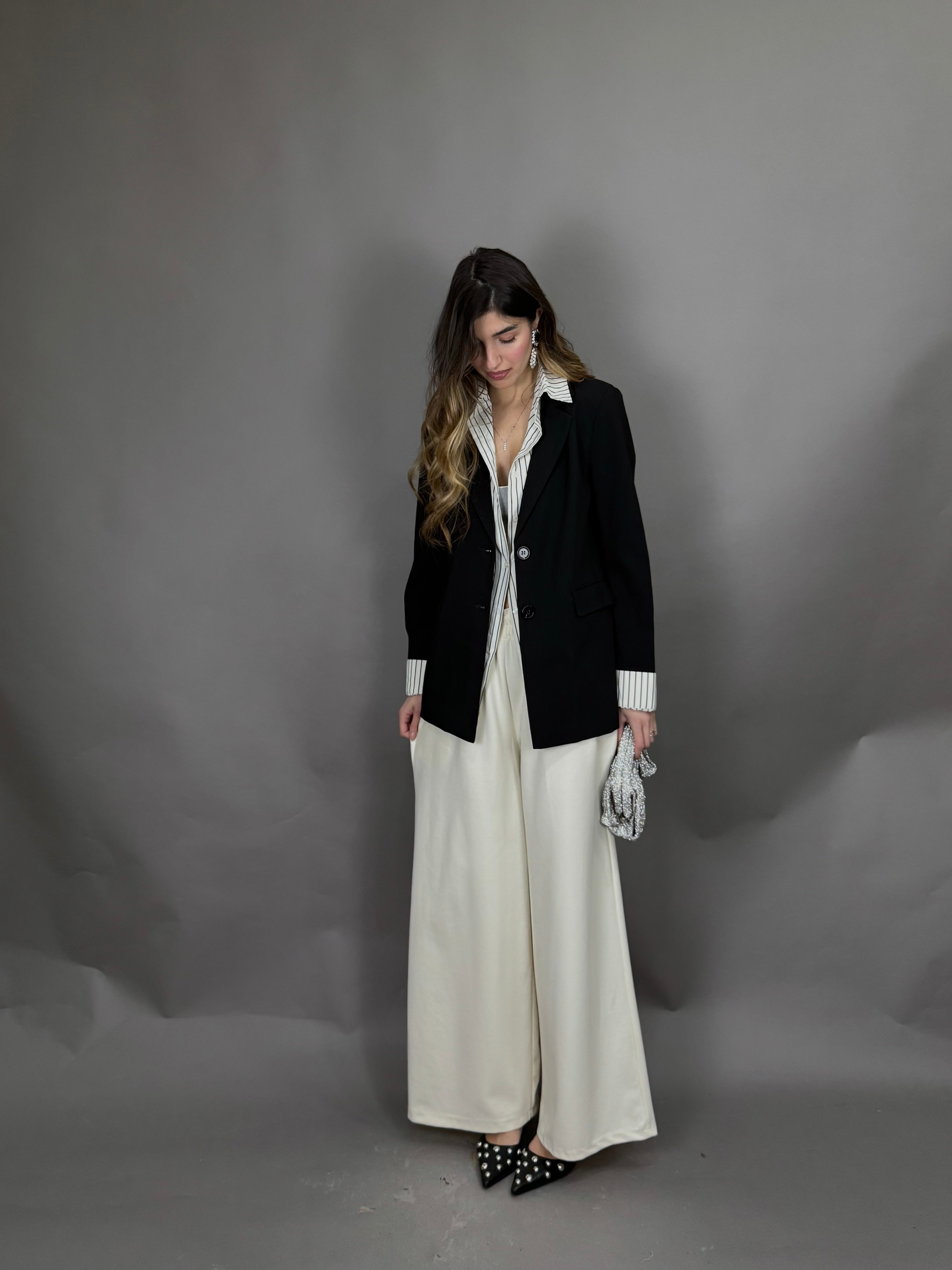 Panta tuta garzato panna - LadyB Shop Online