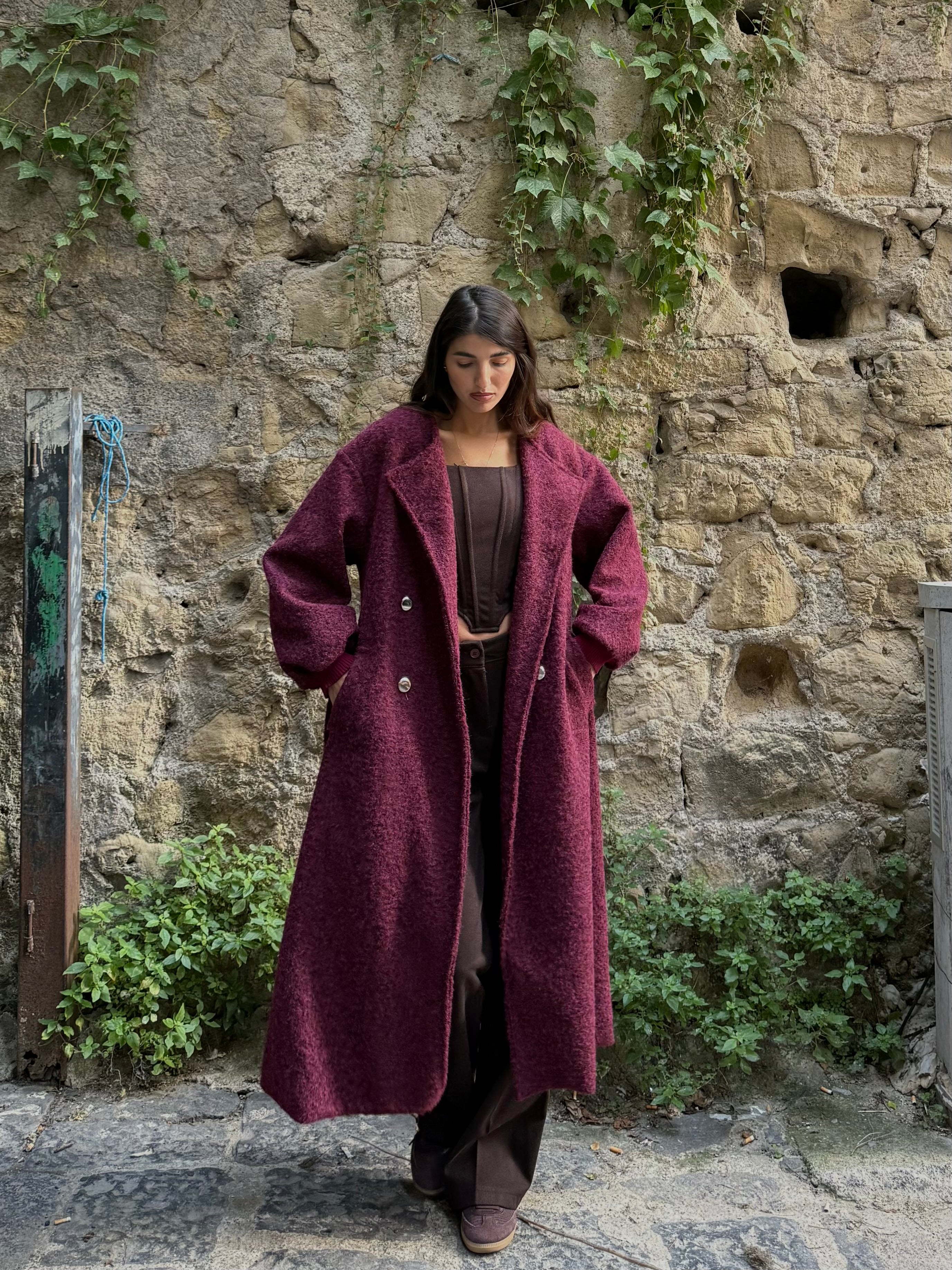 Cappotto Vienna bordeaux