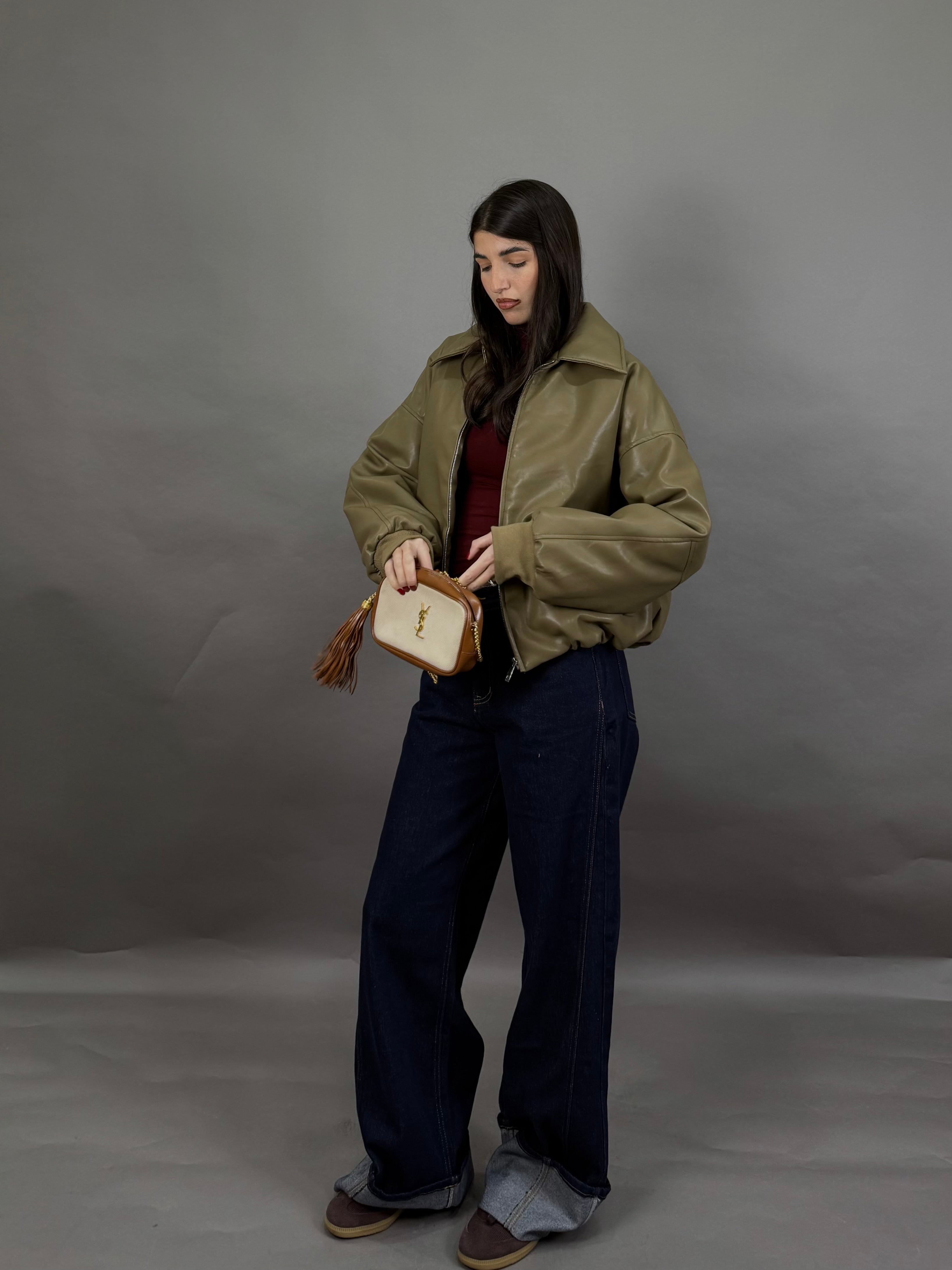 Bomber imbottito verde