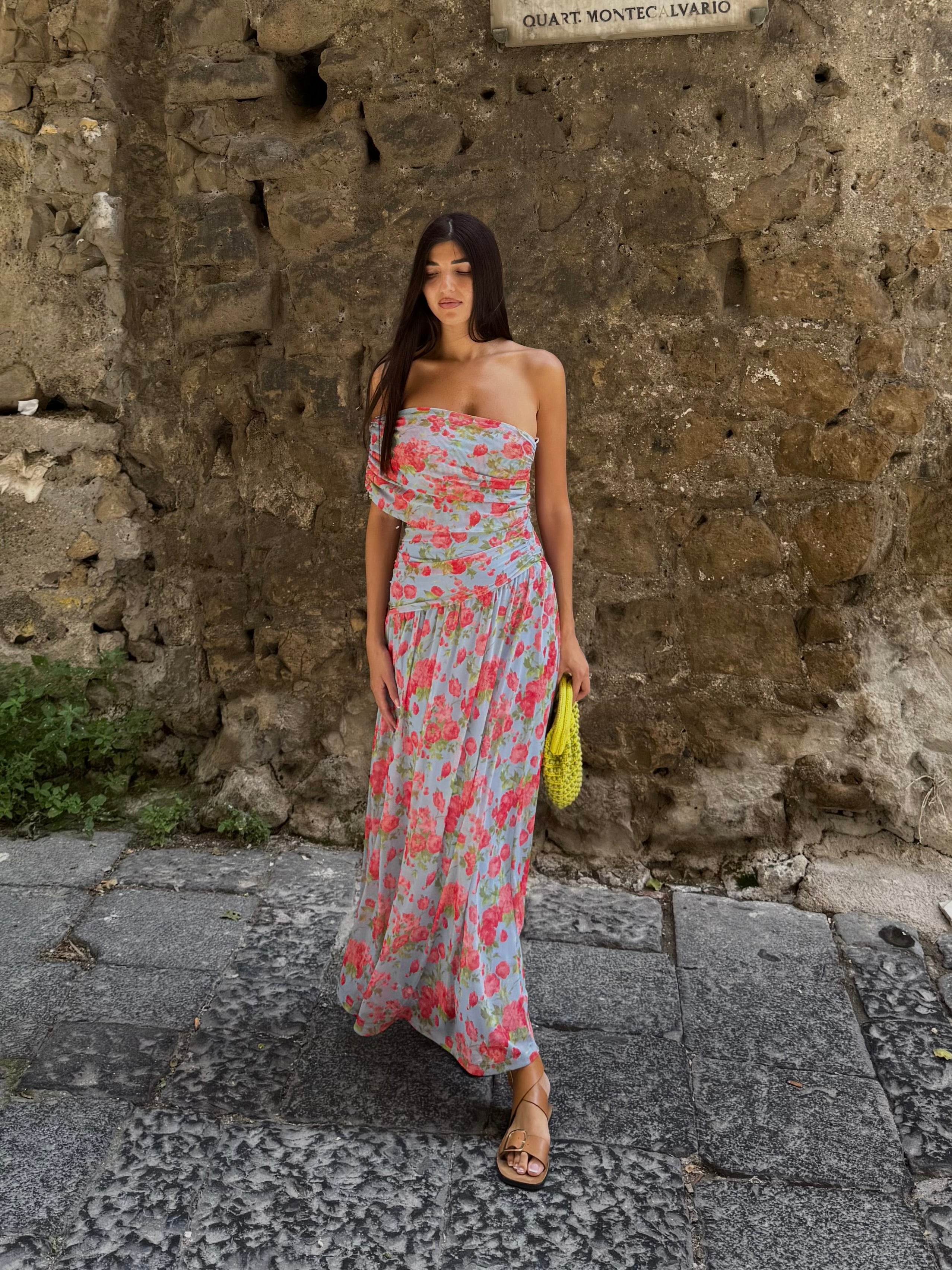 Dress lungo flower