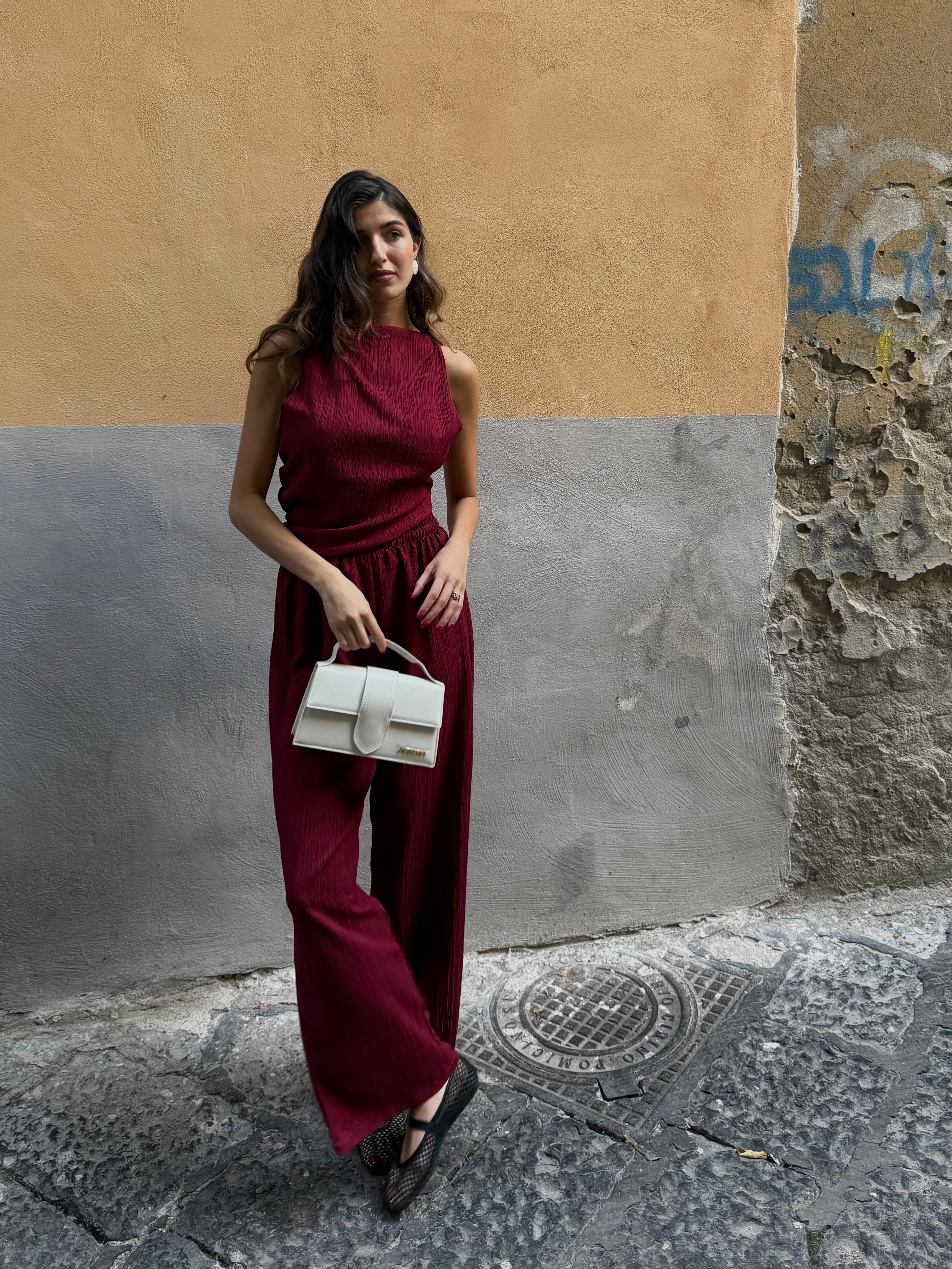 Cord set Mulan bordeaux - LadyB Shop Online