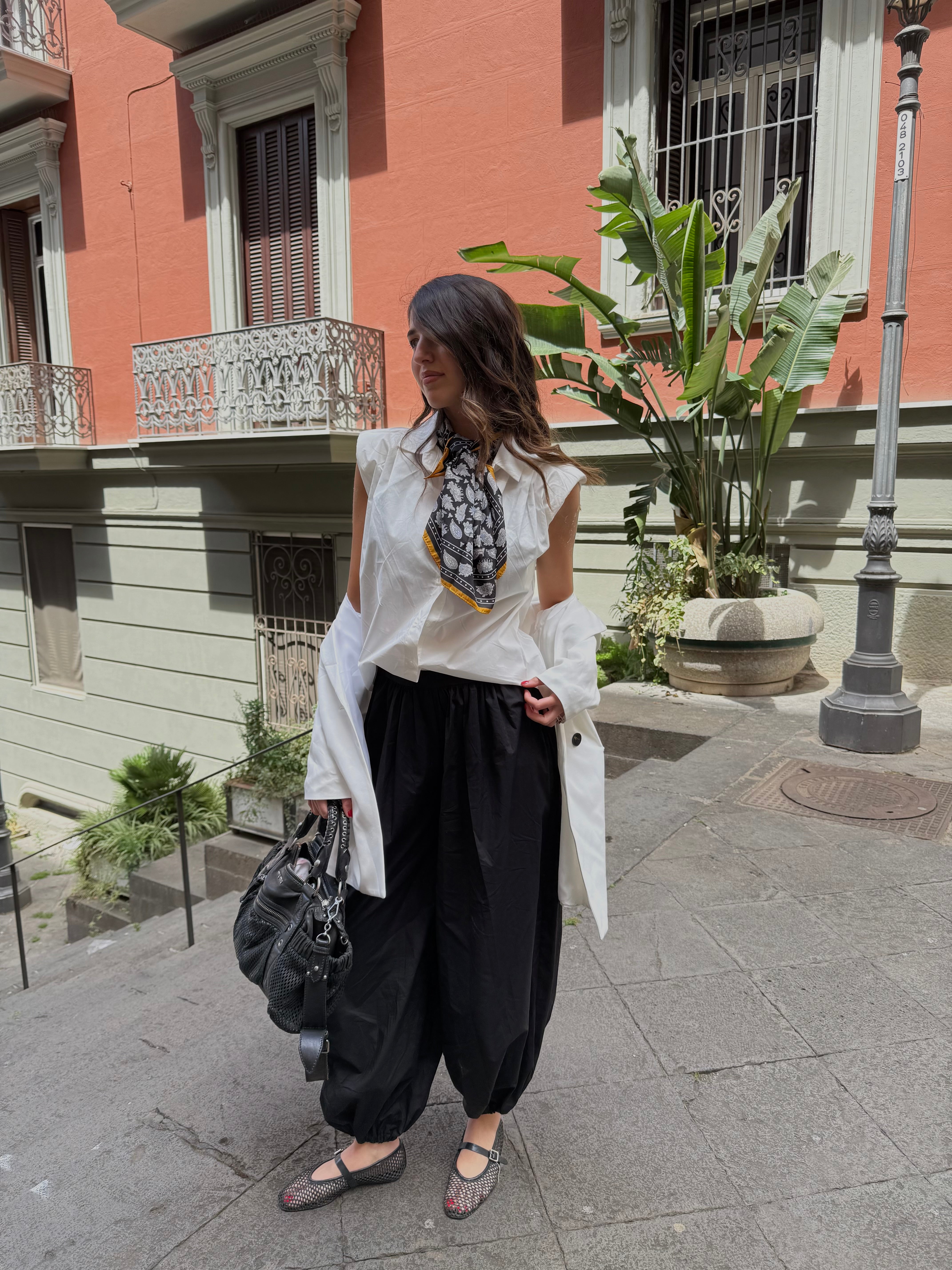 Camicia in cotone con spalline - LadyB Shop Online