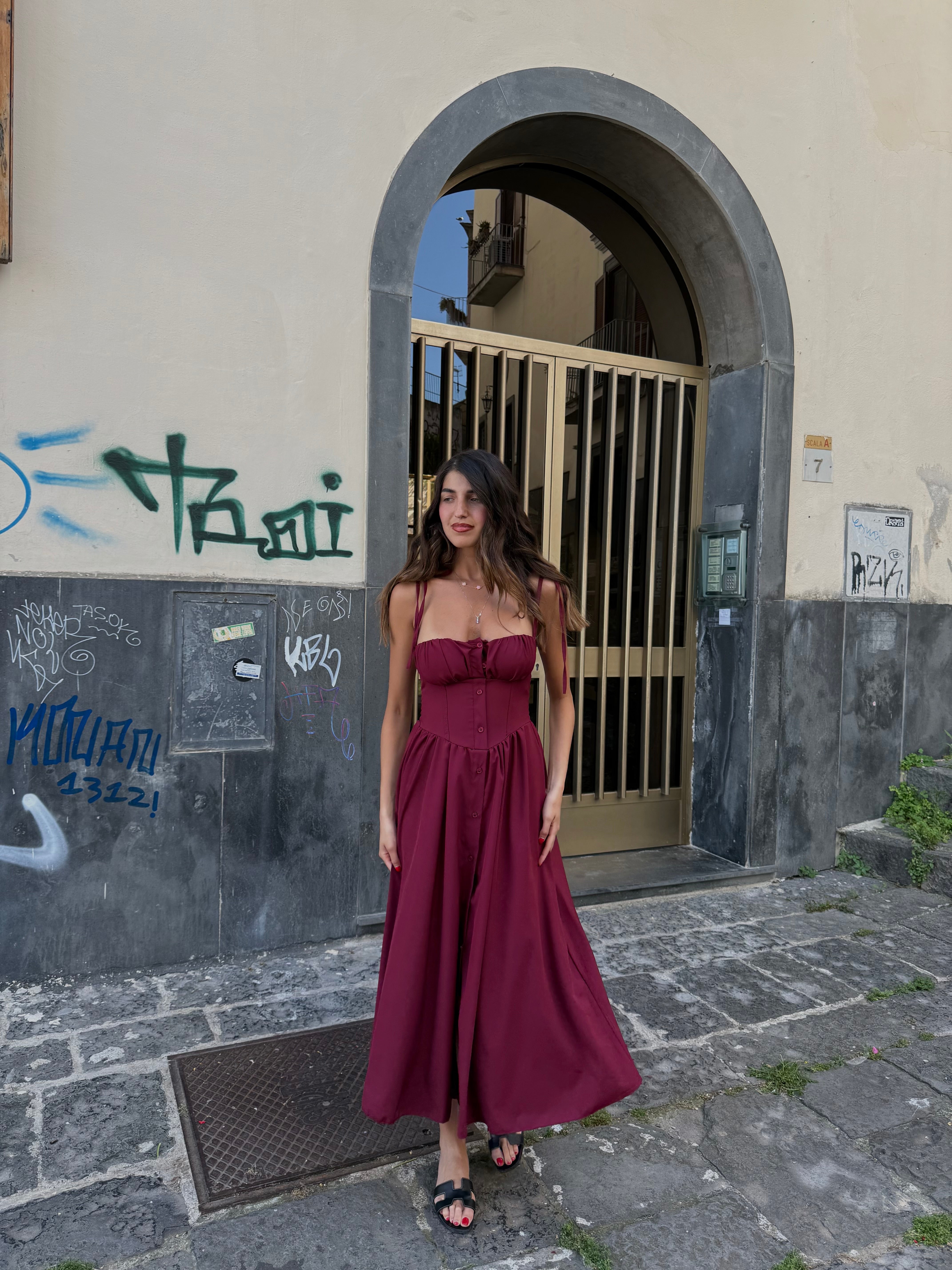 Dress Elisa bordeaux - LadyB Shop Online