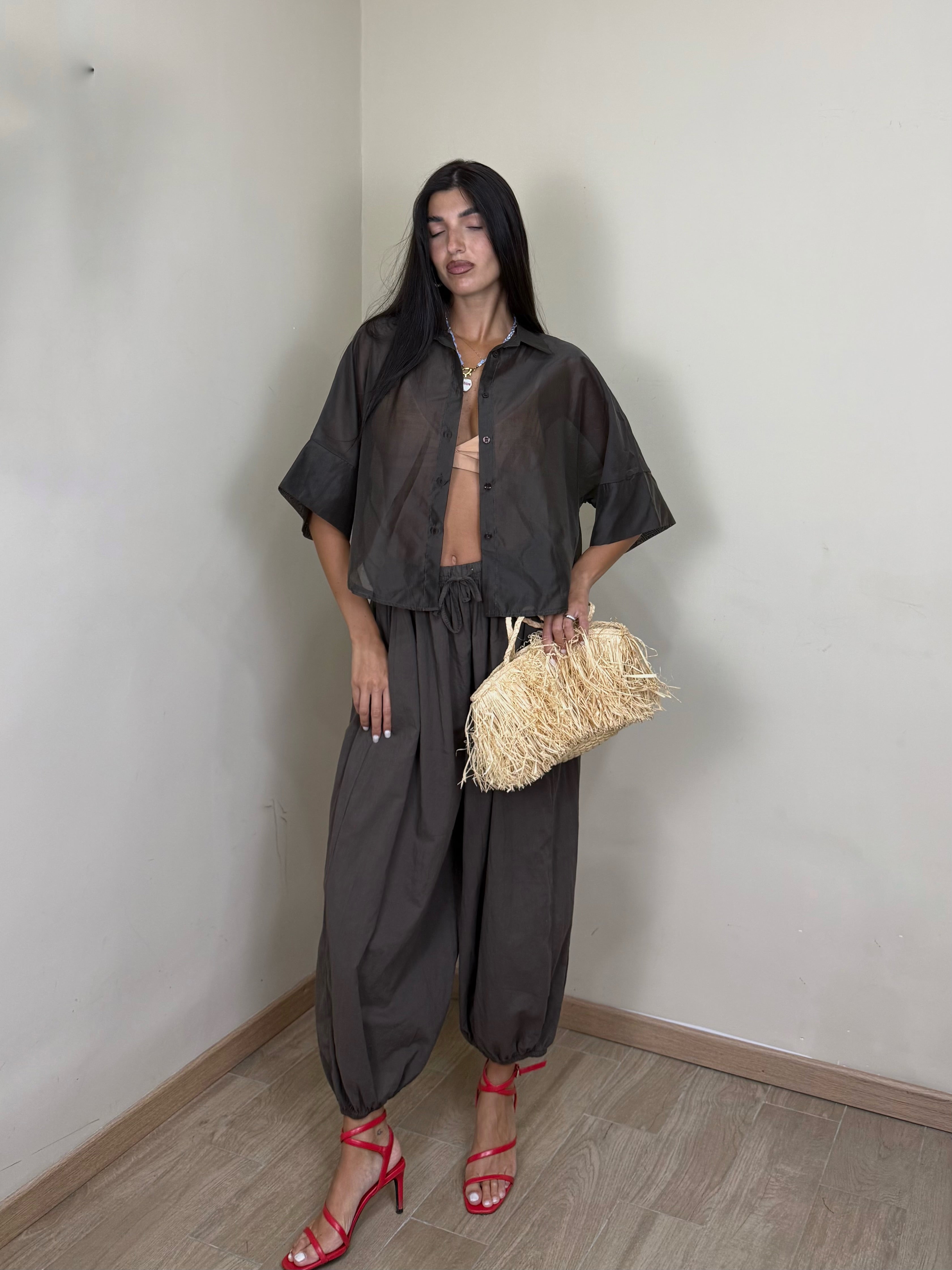 Pantalone ballon in cotone