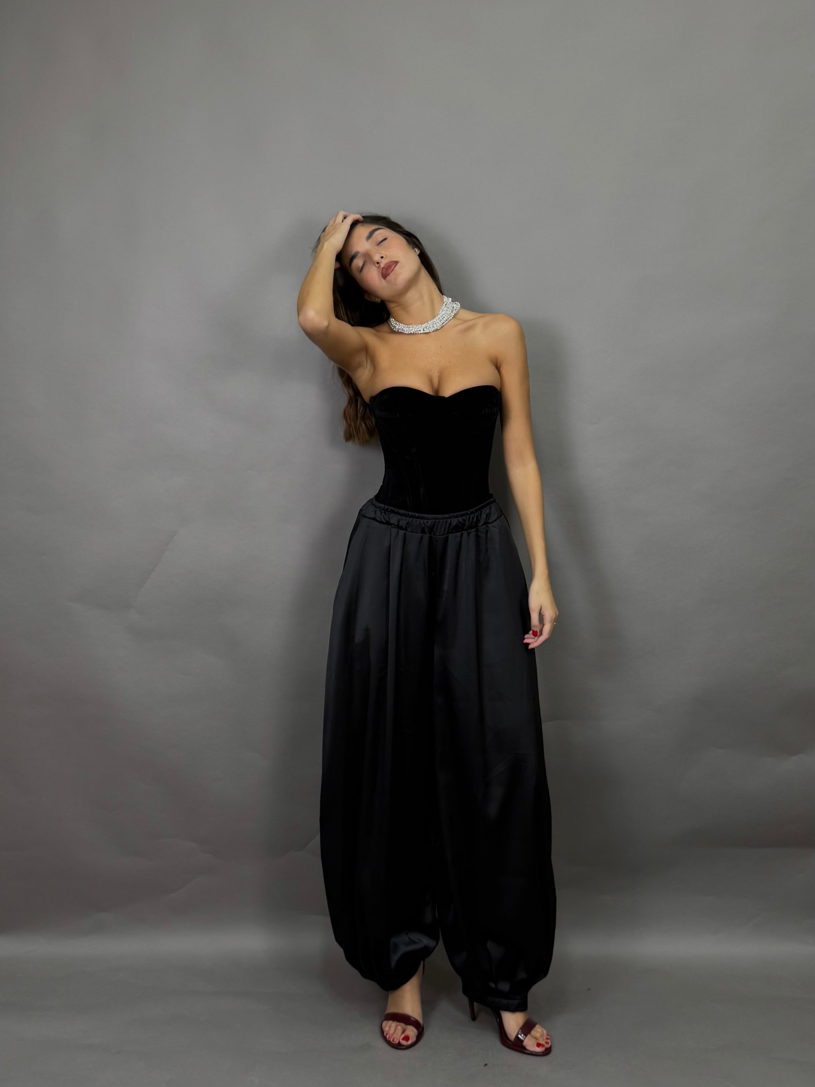 Pantalone seta ballon