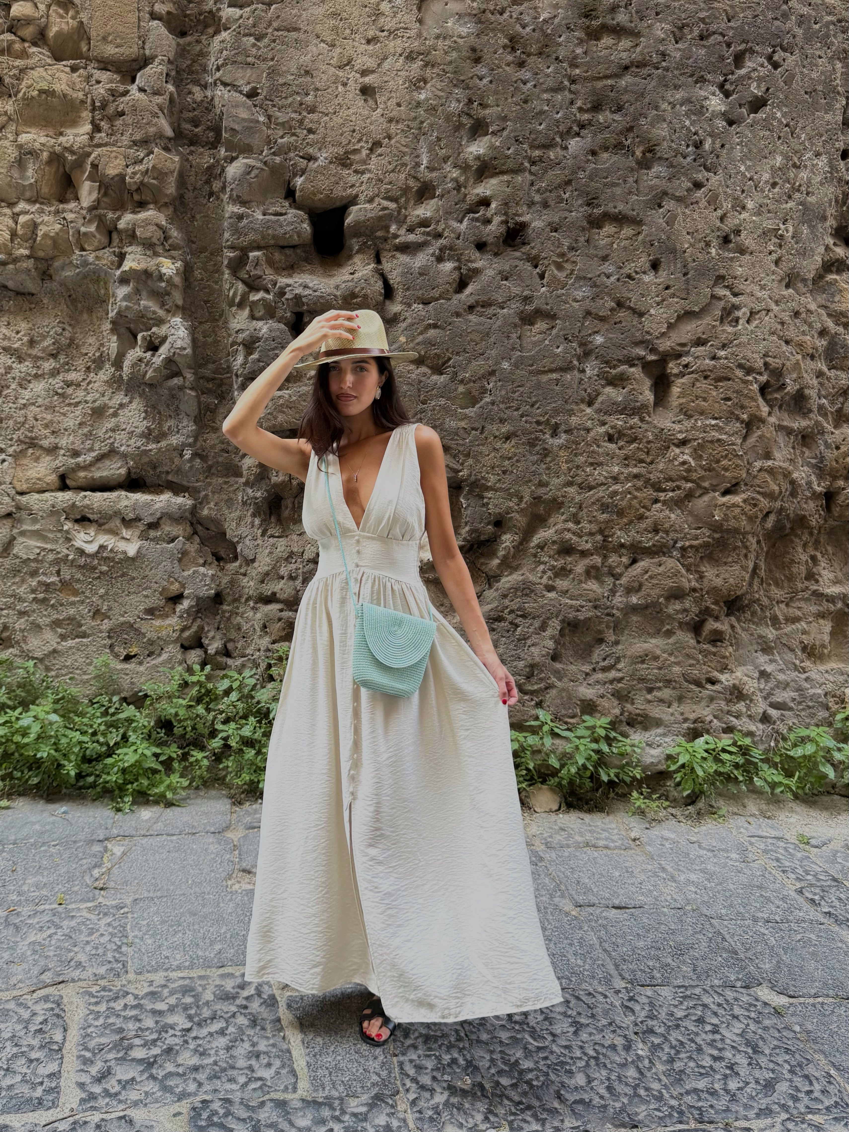 Dress Santorini beige - LadyB Shop Online