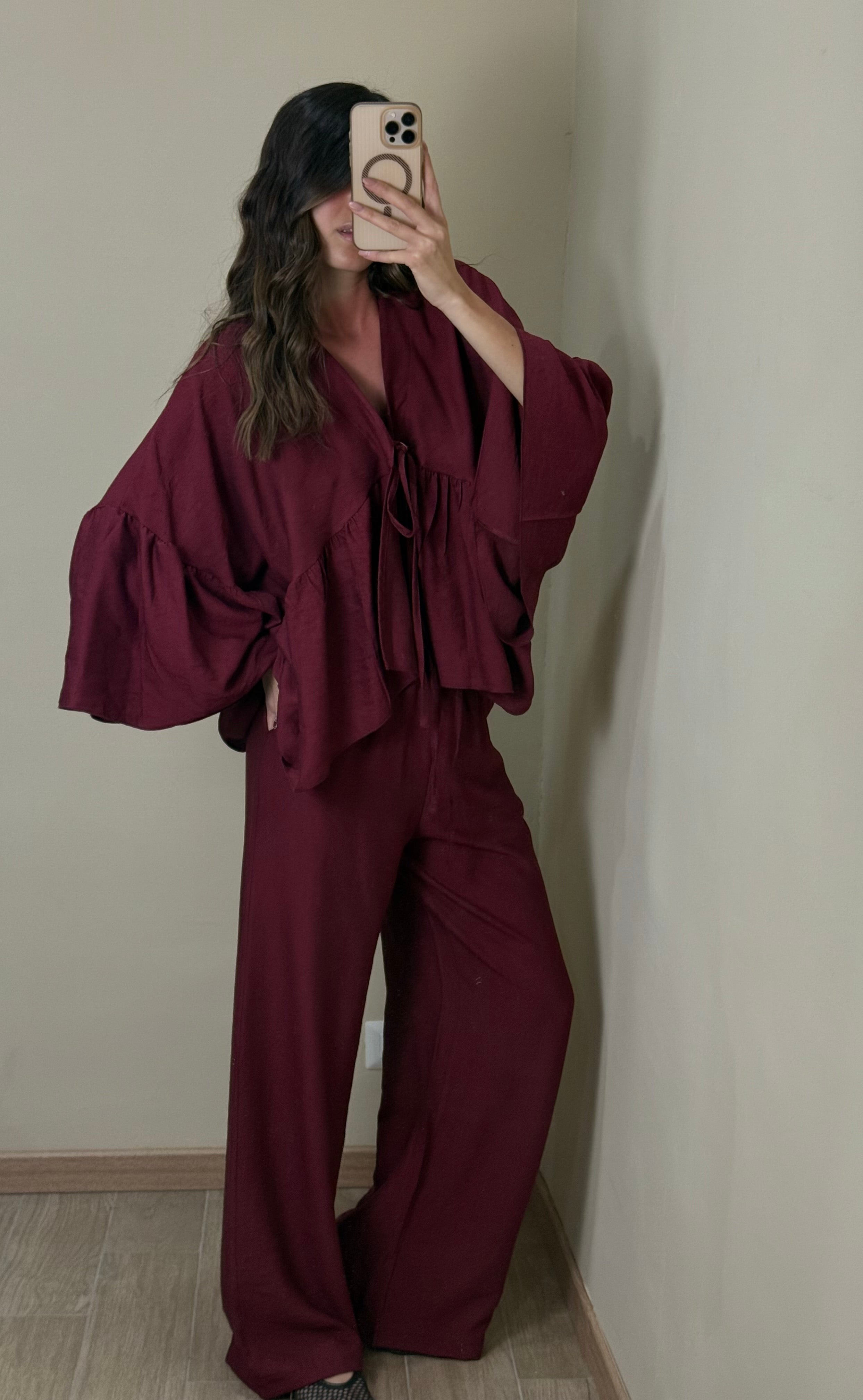 Coordinato Formentera Bordeaux - LadyB Shop Online