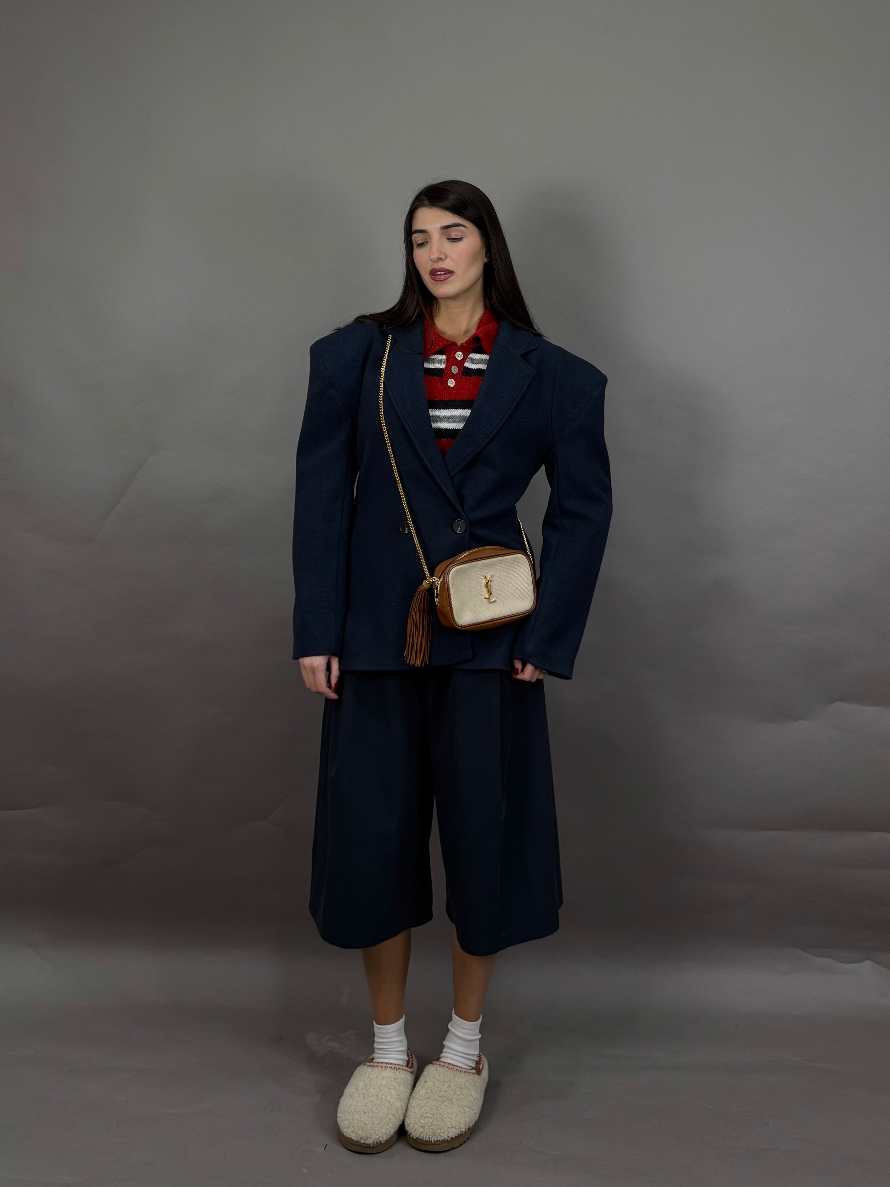 Blazer peso cappotto blu