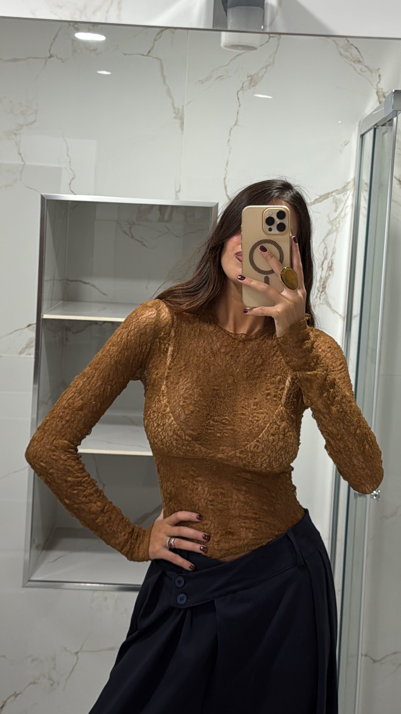 Maglia paris marrone