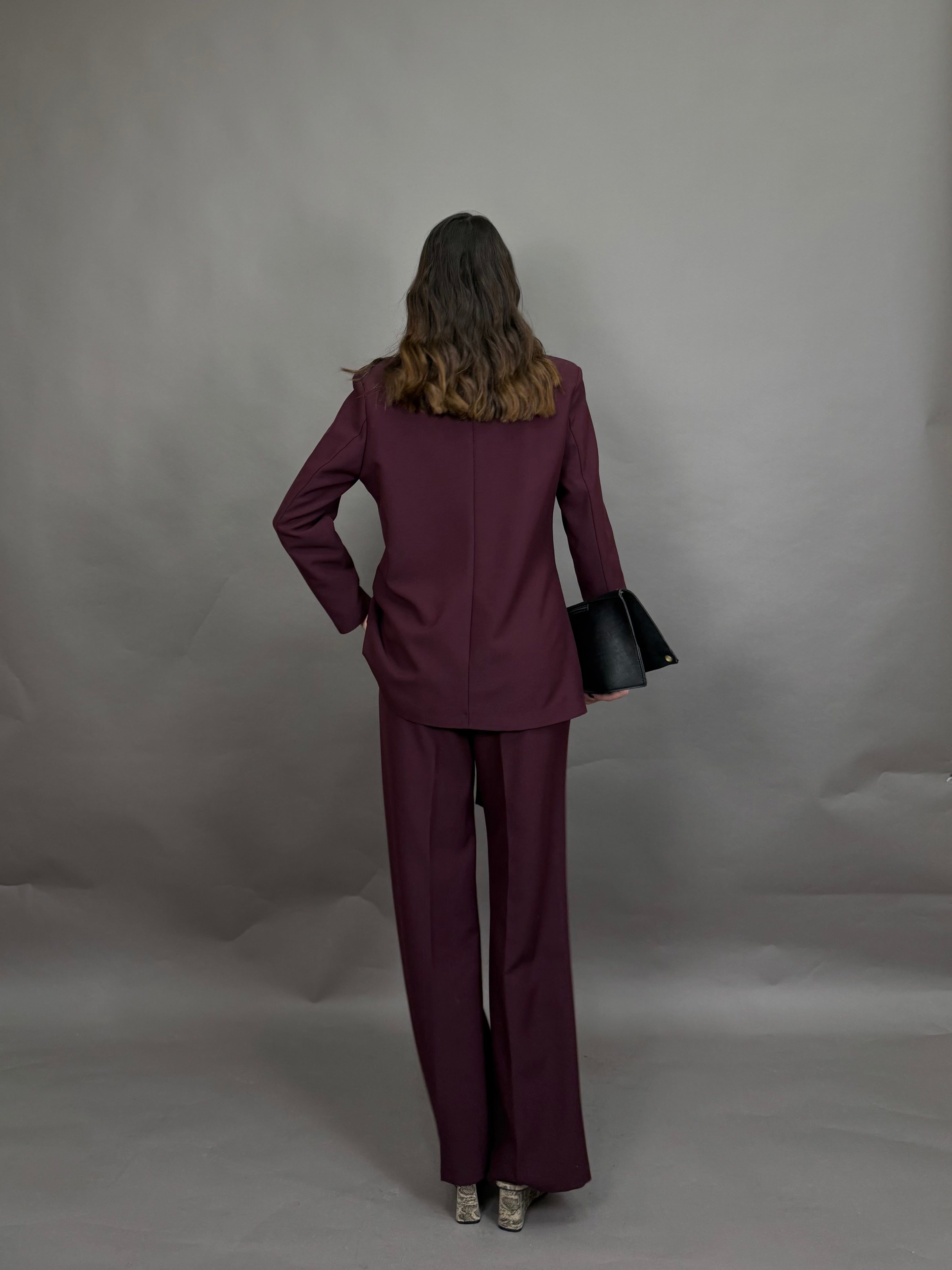 Tailleur Elena bordeaux