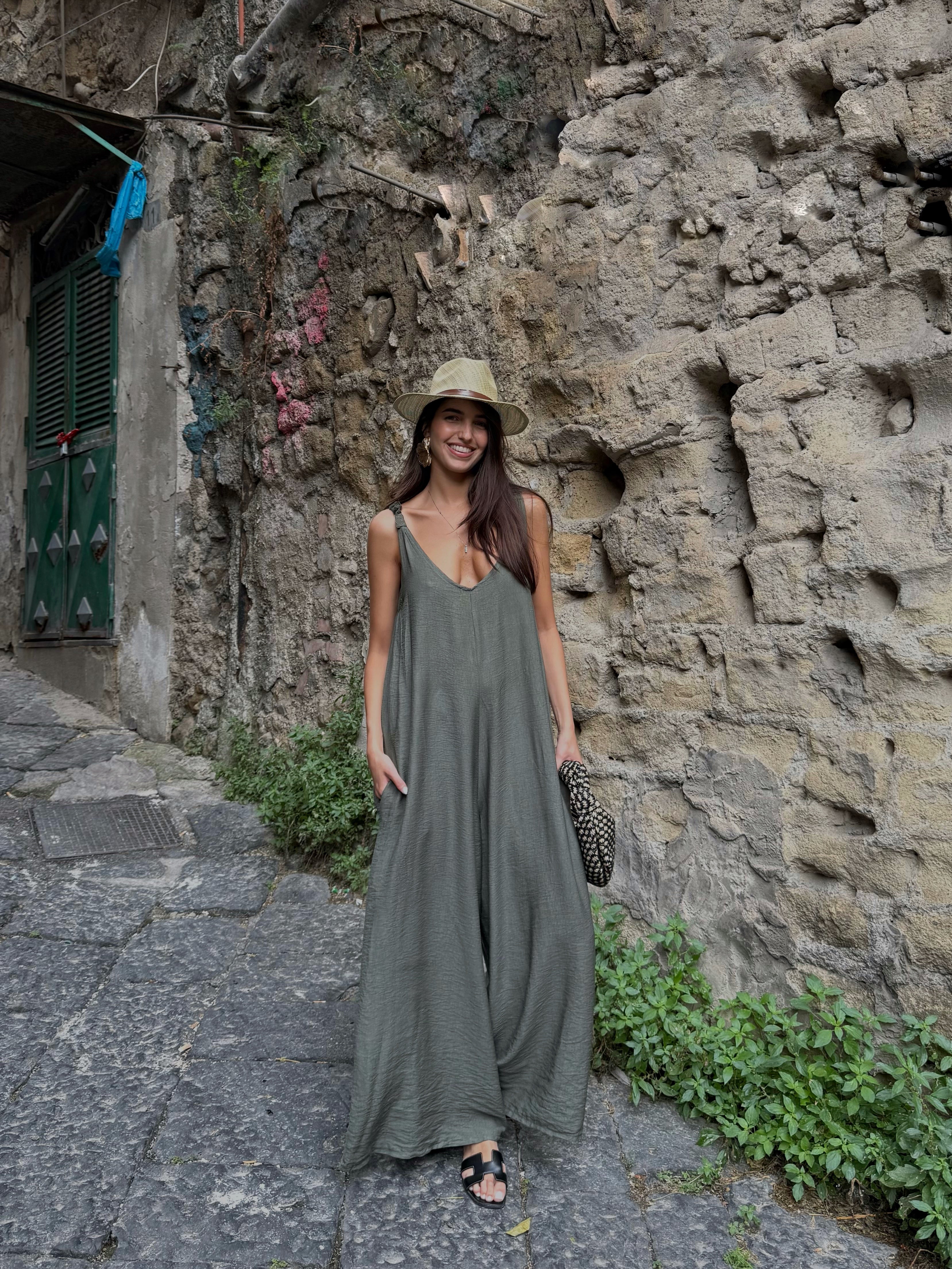 Jumpsuite formentera verde - LadyB Shop Online