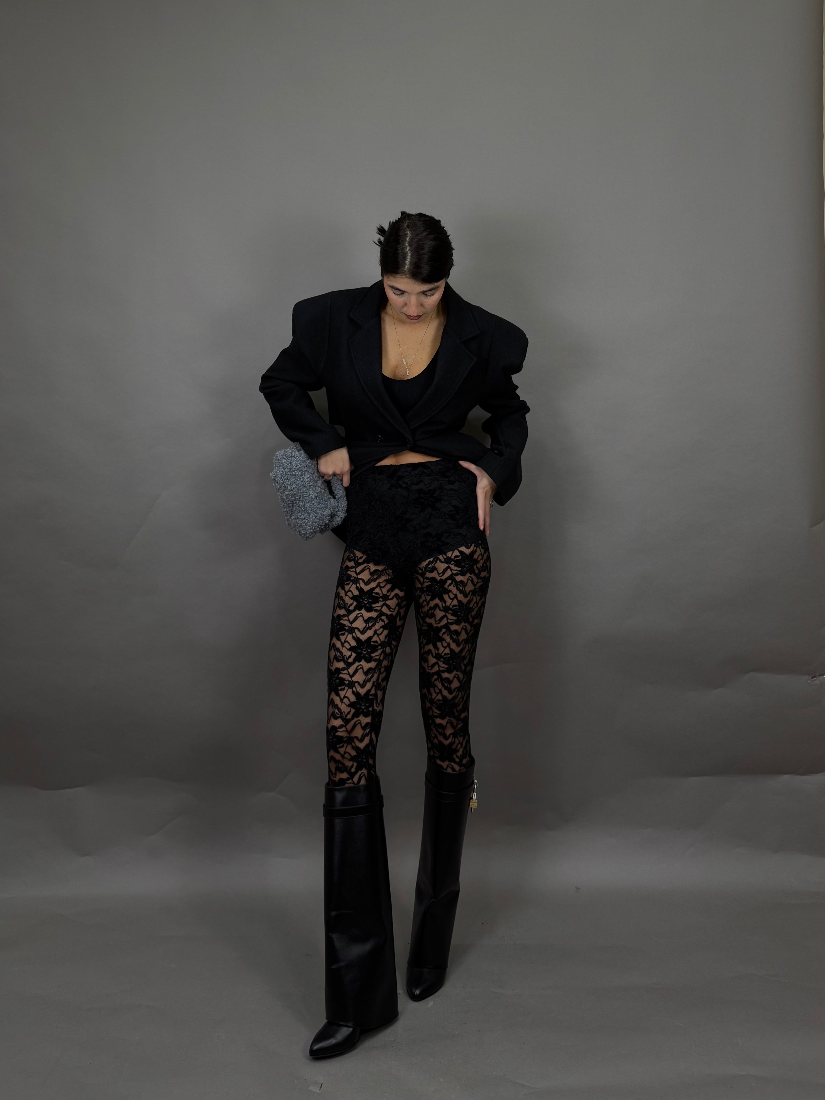 Calza velluto just nera