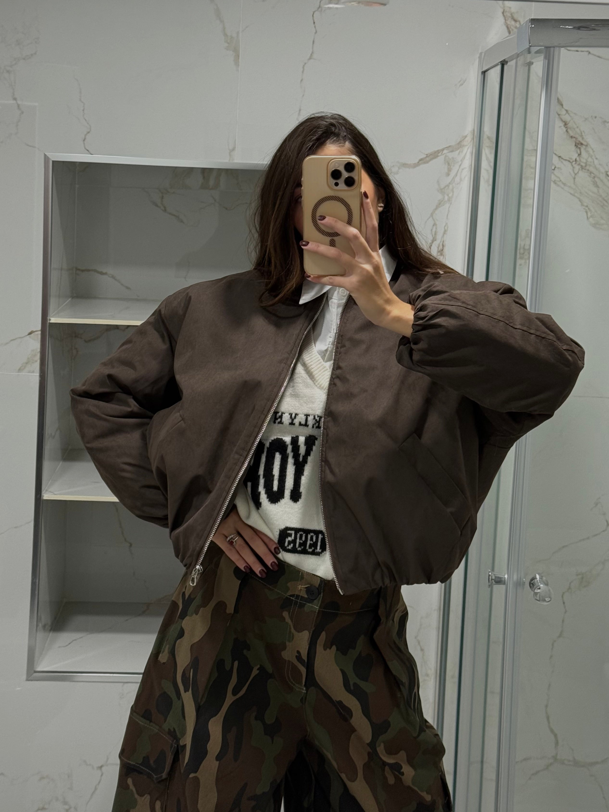Bomber by lumina marrone