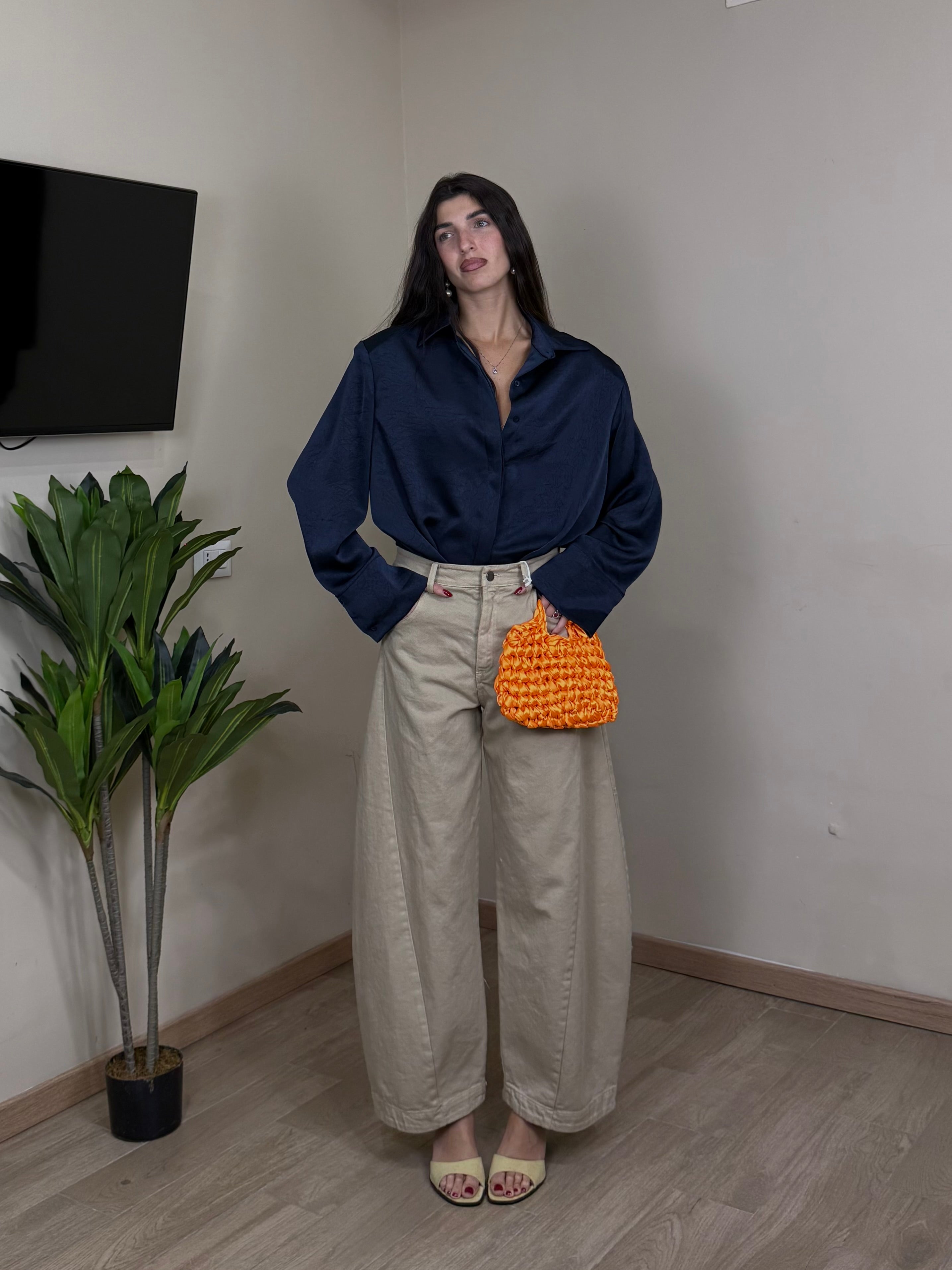 Camicia maxi spallina