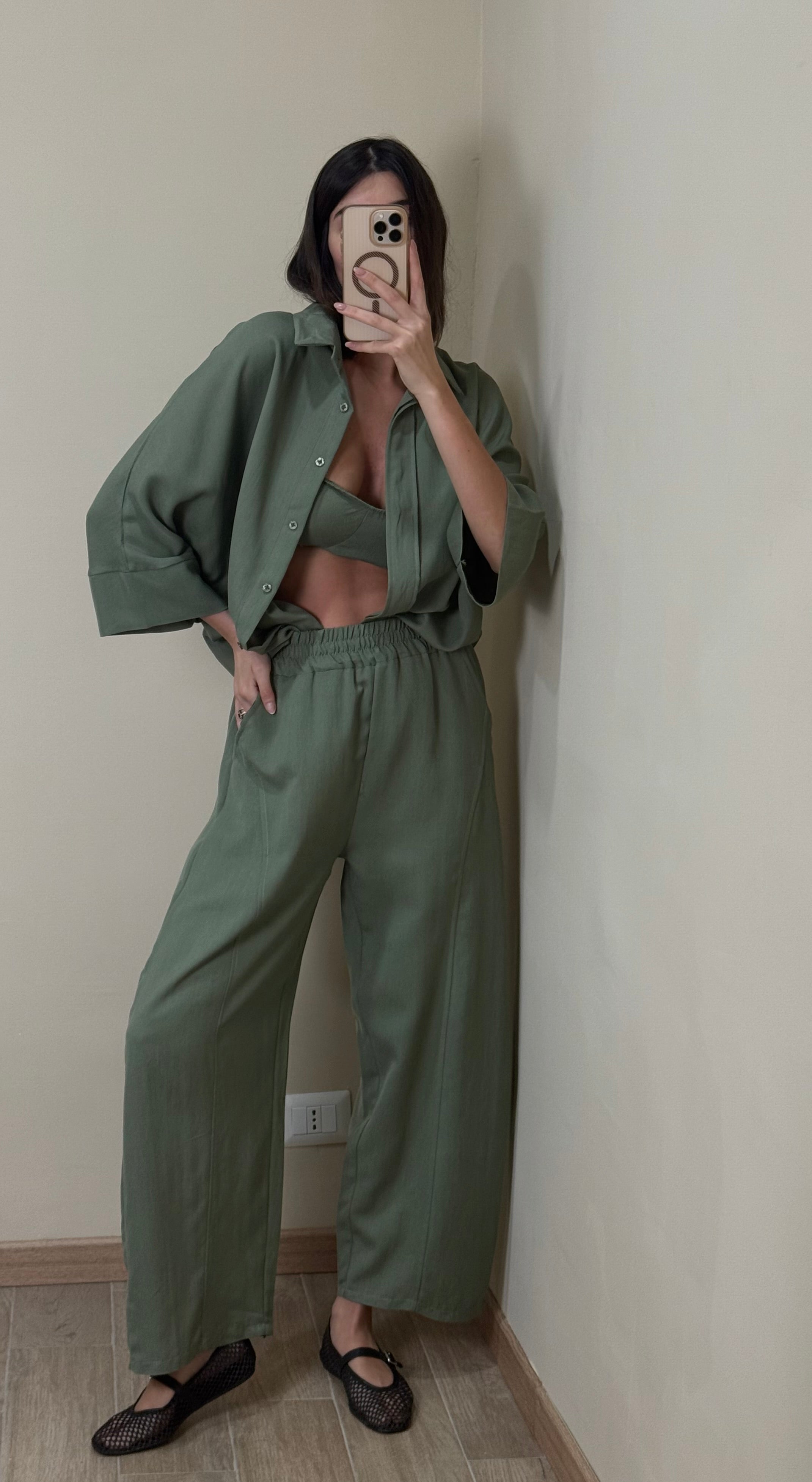 Coordinato Malaga verde - LadyB Shop Online