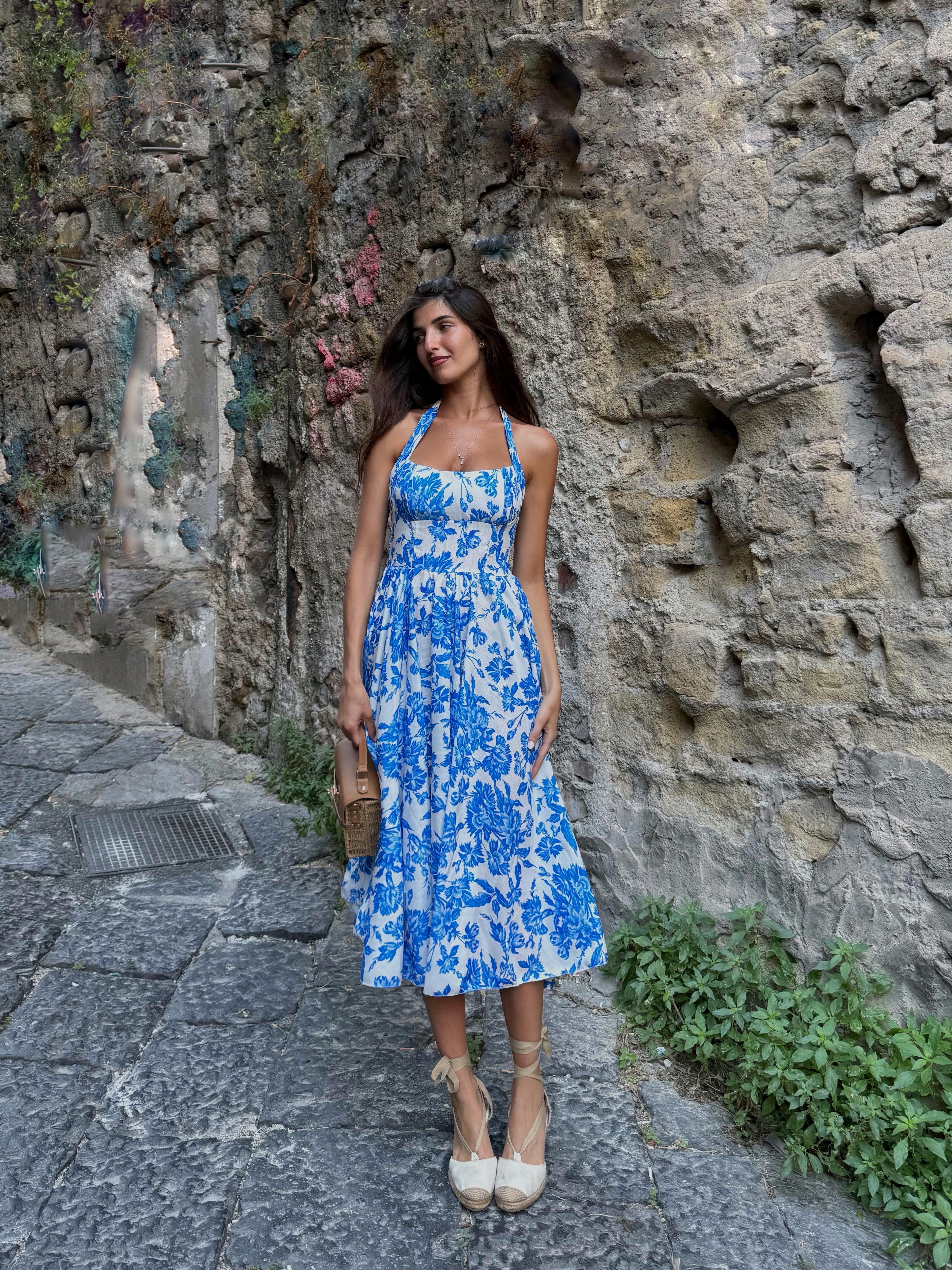 Dress Taormina blu - LadyB Shop Online