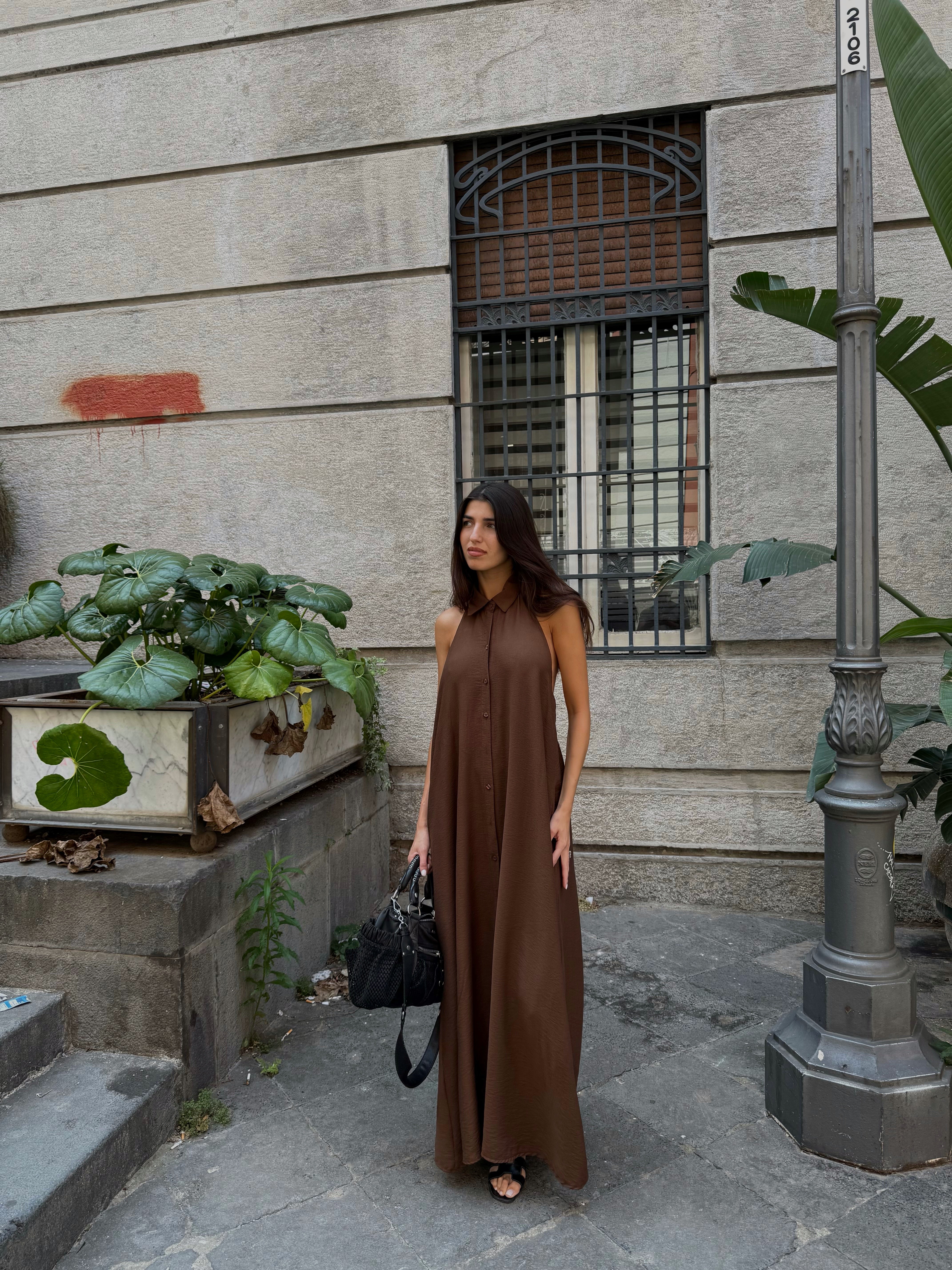 Dress Lucilla marrone - LadyB Shop Online