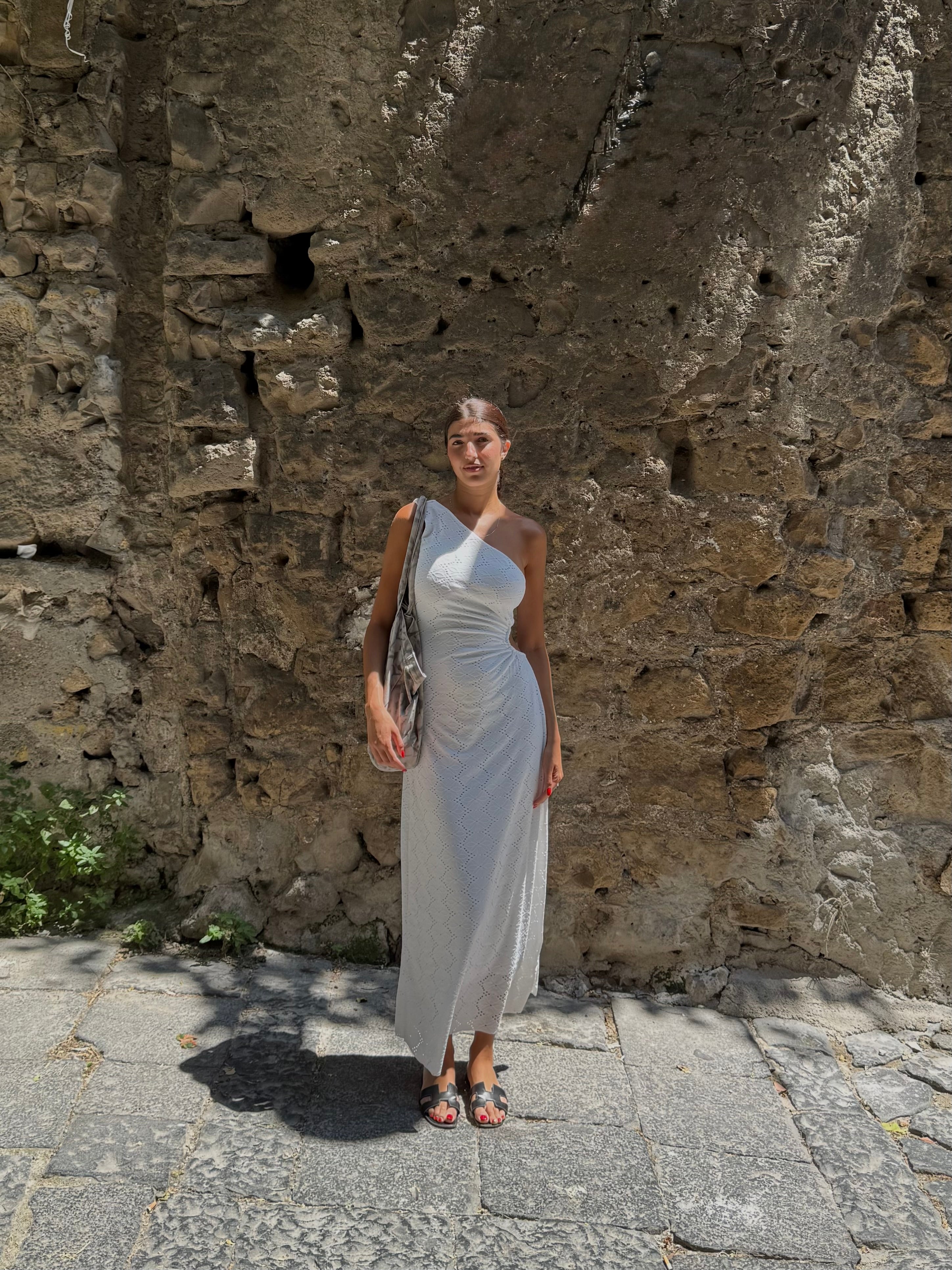 PRE ORDINE Dress in sangallo bianco