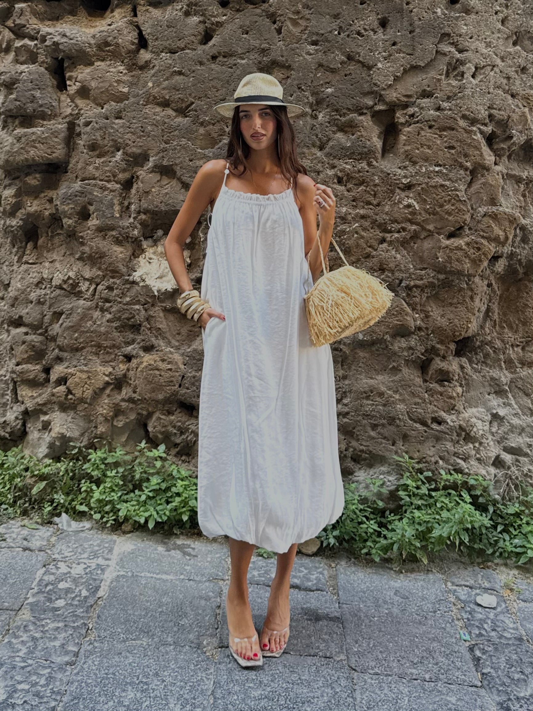 Dress perla bianco lumina - LadyB Shop Online