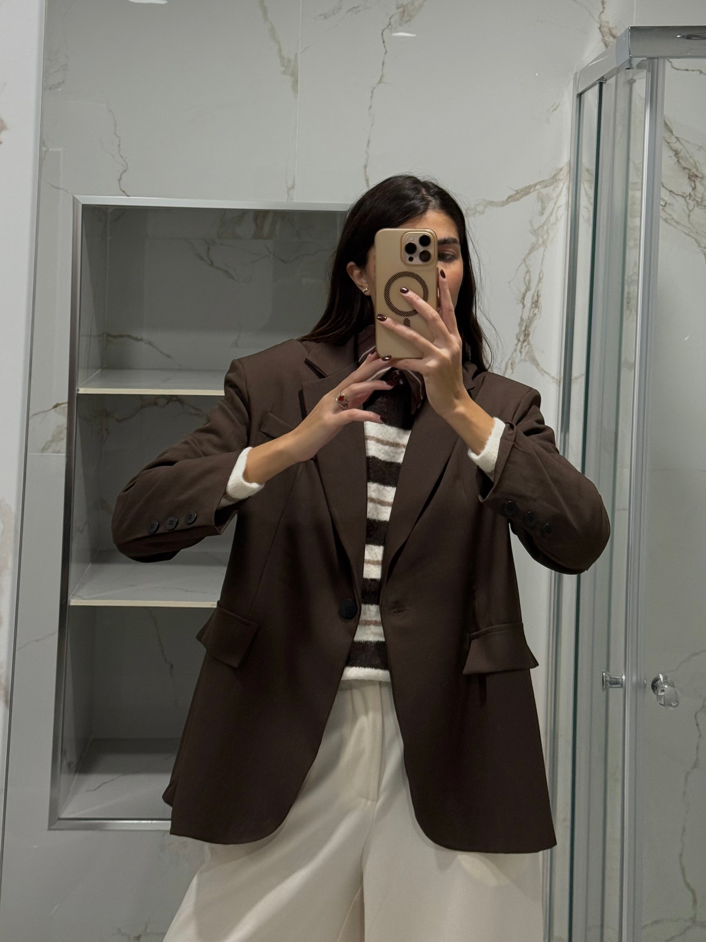 Blazer Gaia marrone