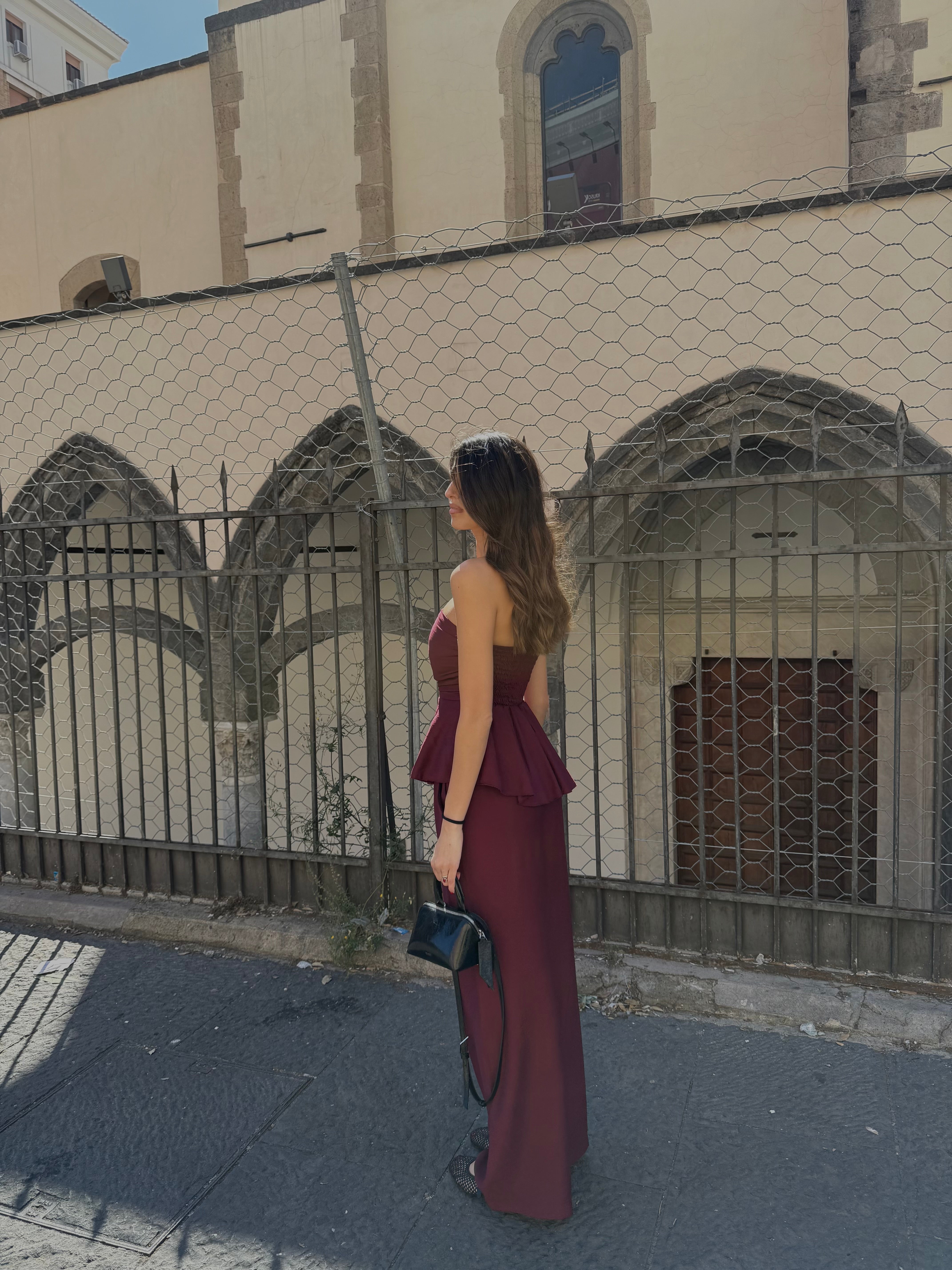 Coordinato Amalfi Bordeaux - LadyB Shop Online