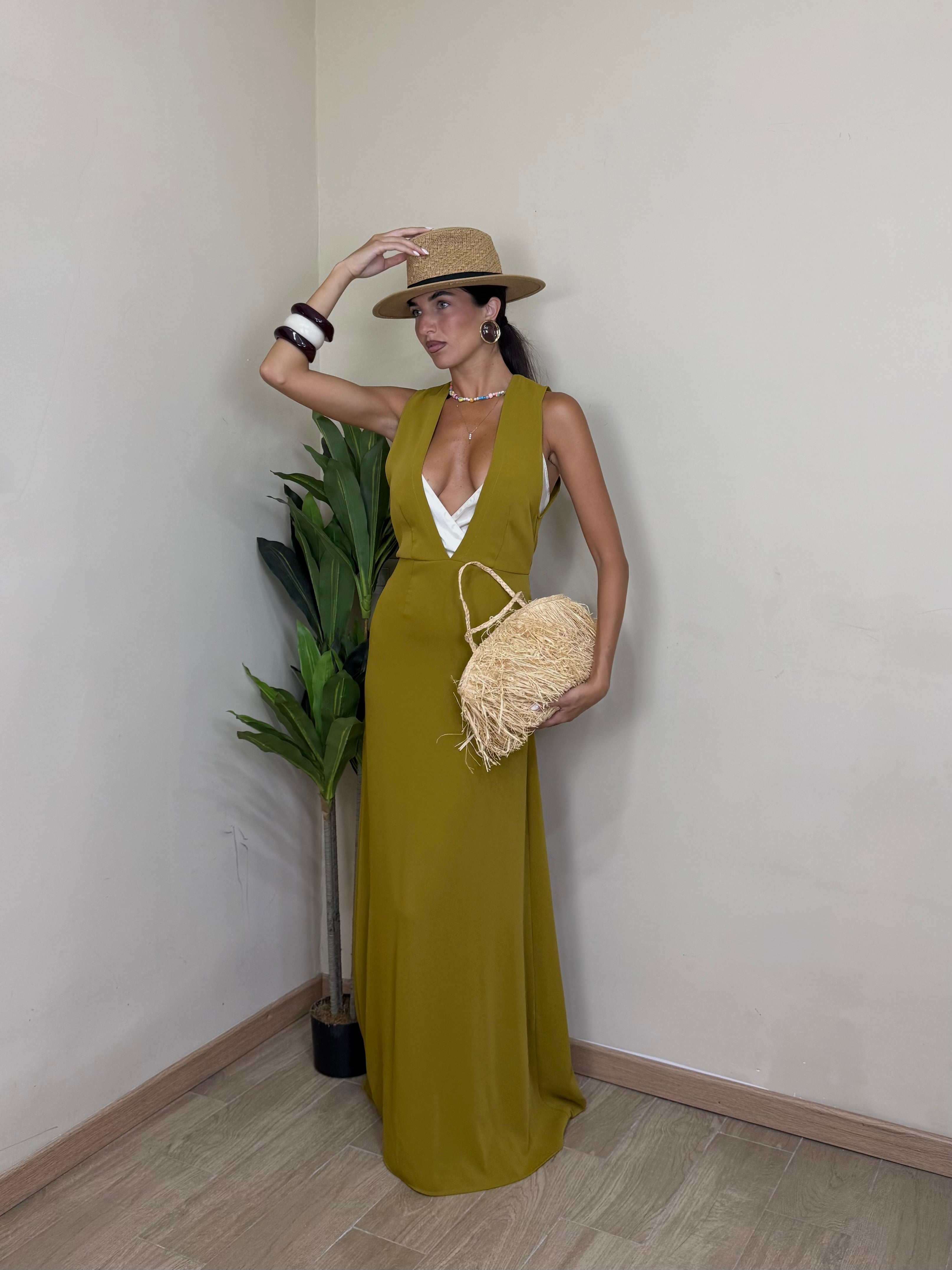 Dress Verde Oliva By Lumina