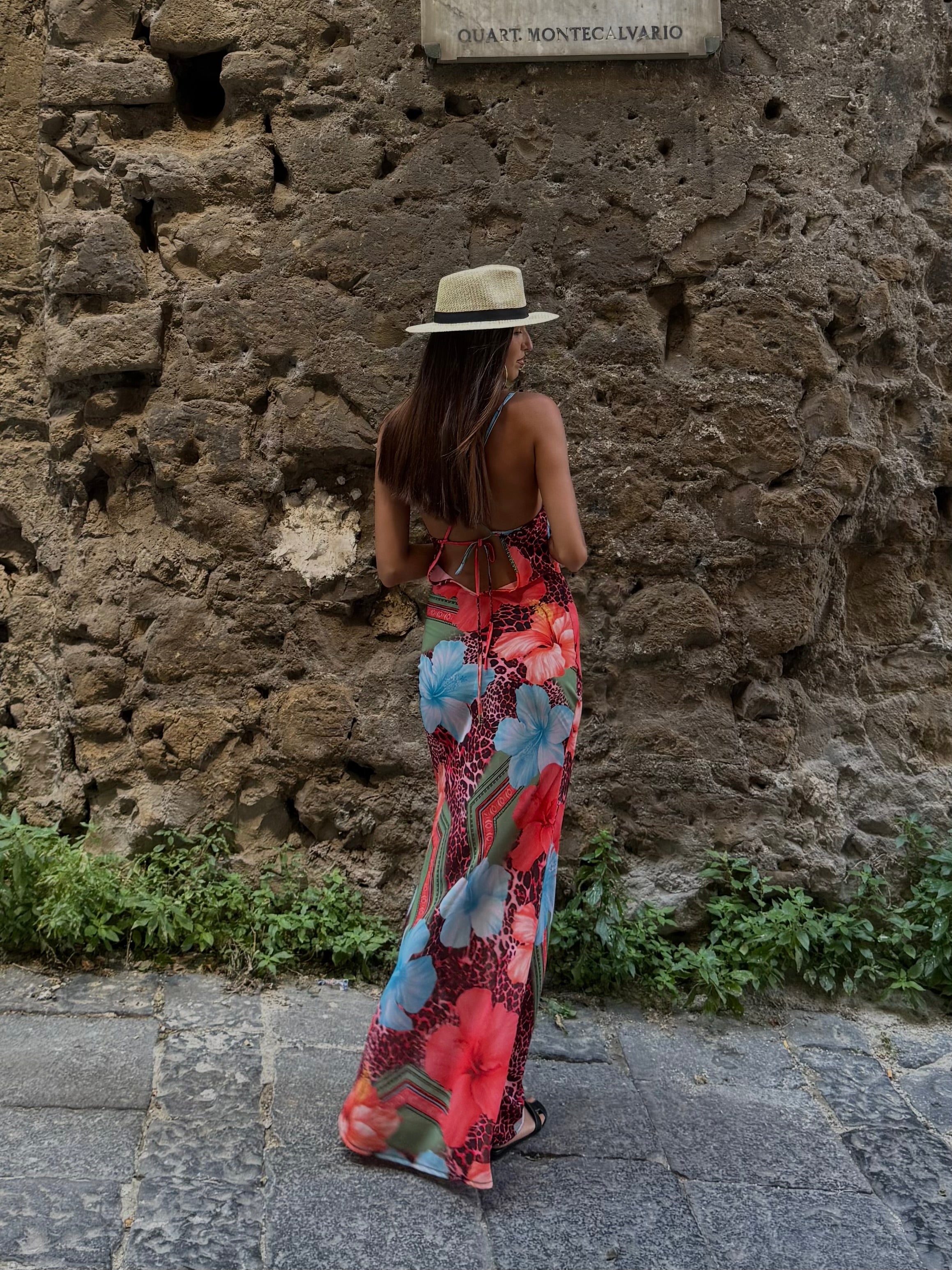 Dress Cavalli maculato e fiori - LadyB Shop Online