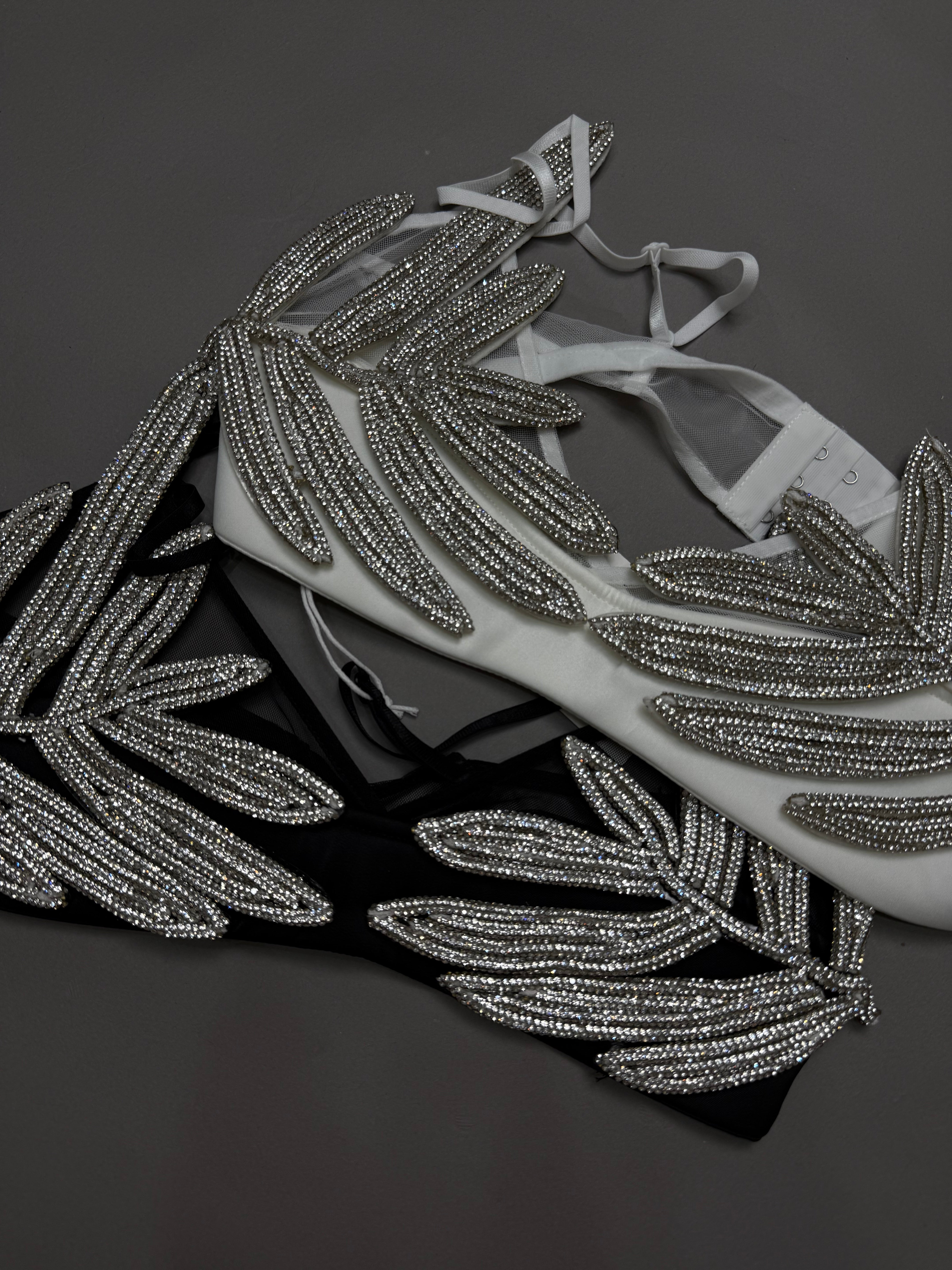 Bralette foglia bianca - LadyB Shop Online