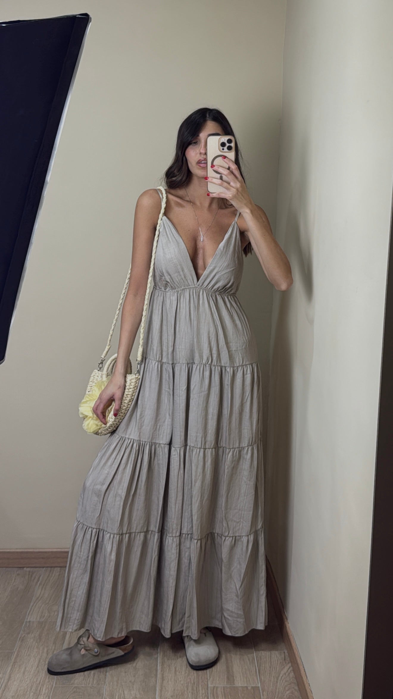 Dress Positano fango - LadyB Shop Online