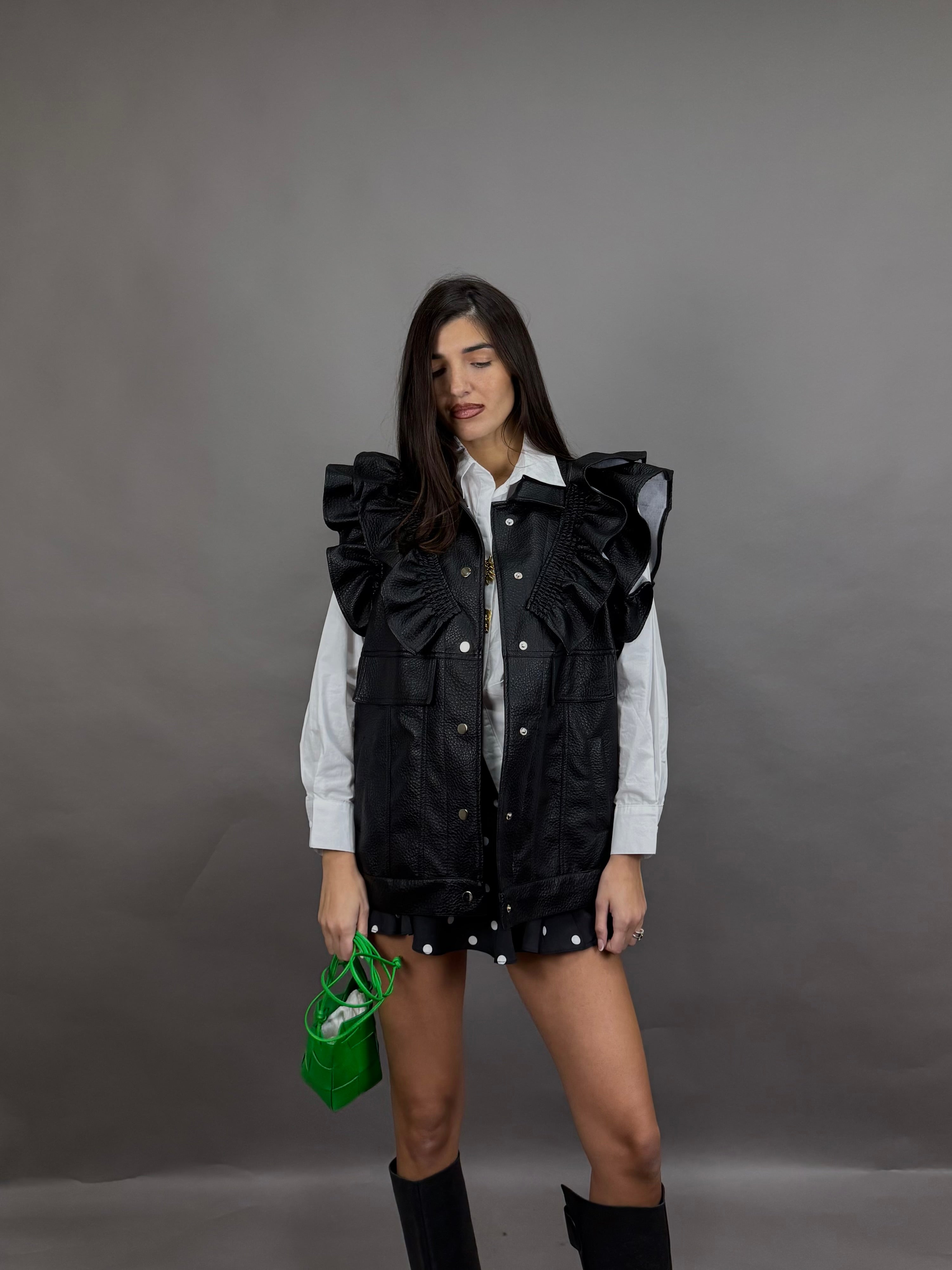 Smanicato in simil pelle