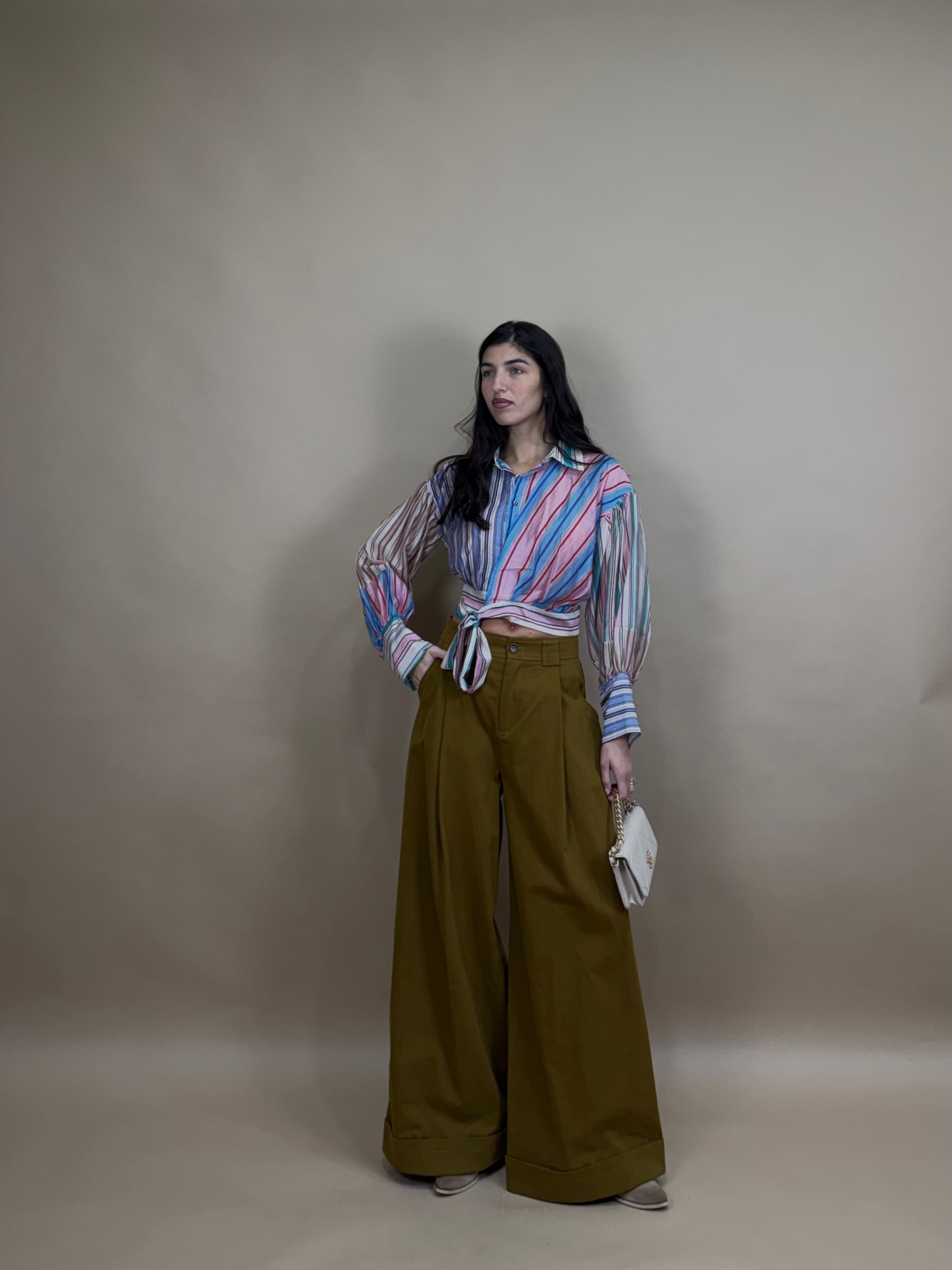 Pantalone Kalvin by Lumina cammello