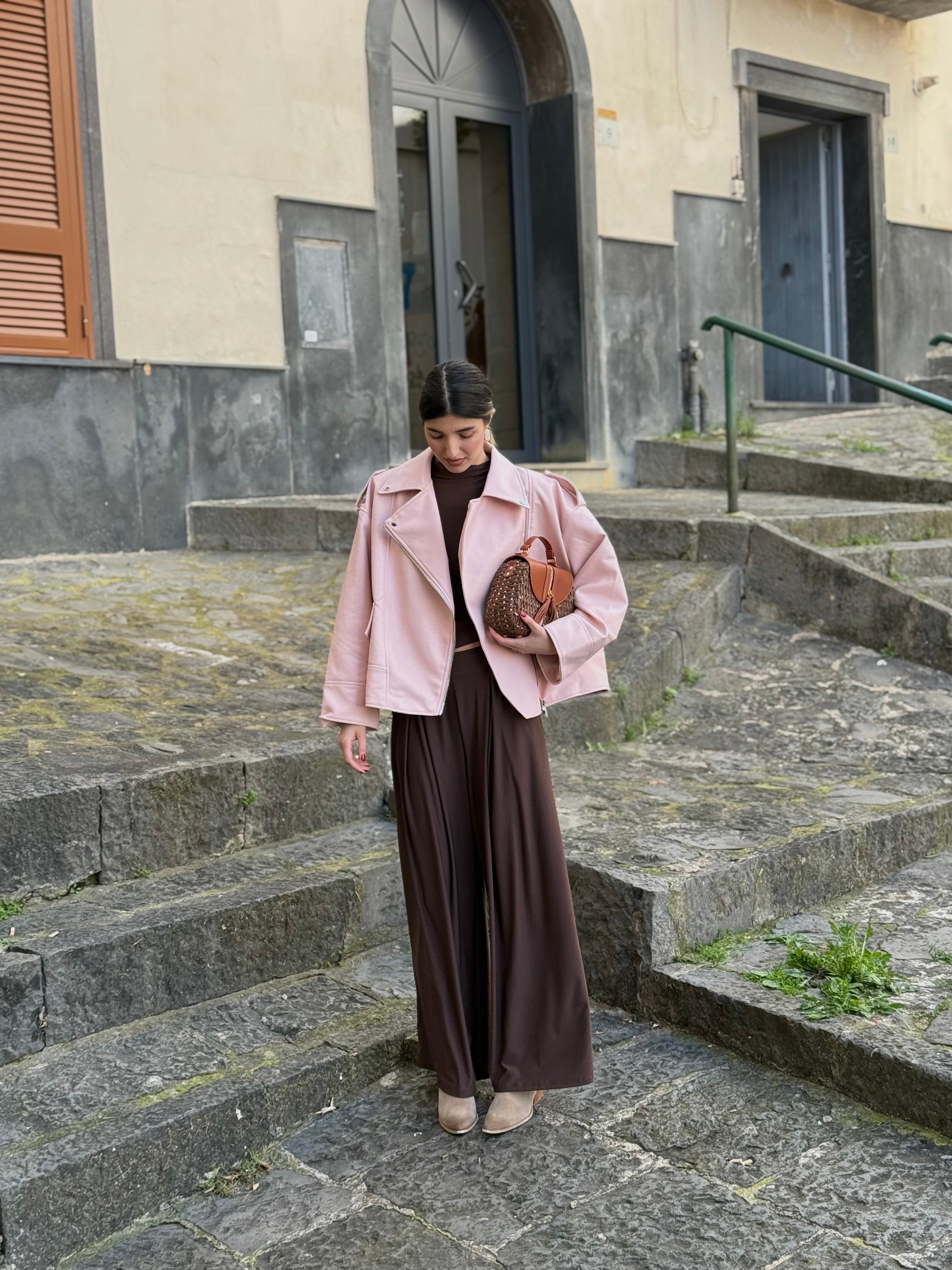 Chiodo overizse rosa - LadyB Shop Online